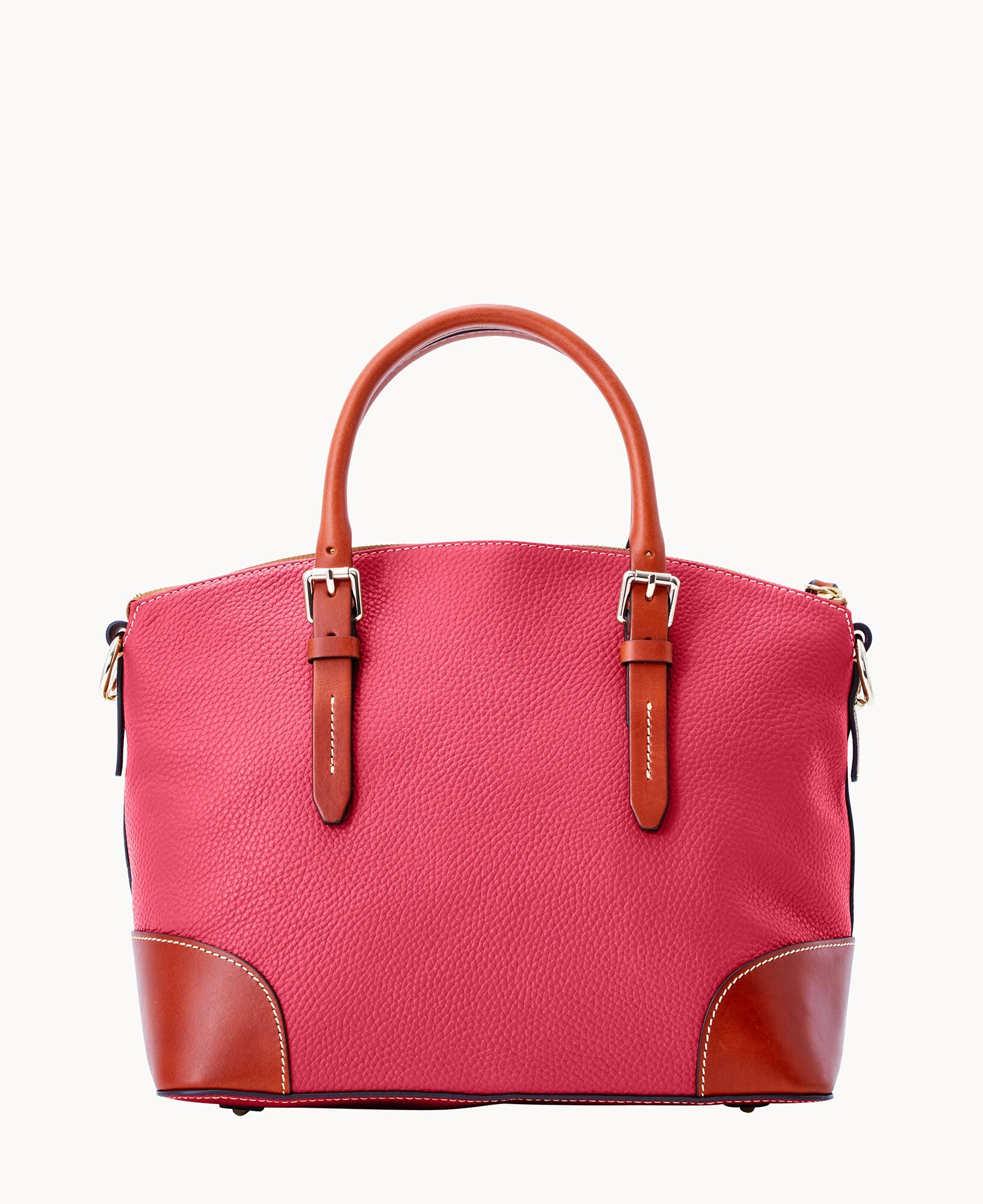 Pebble Grain Domed Satchel