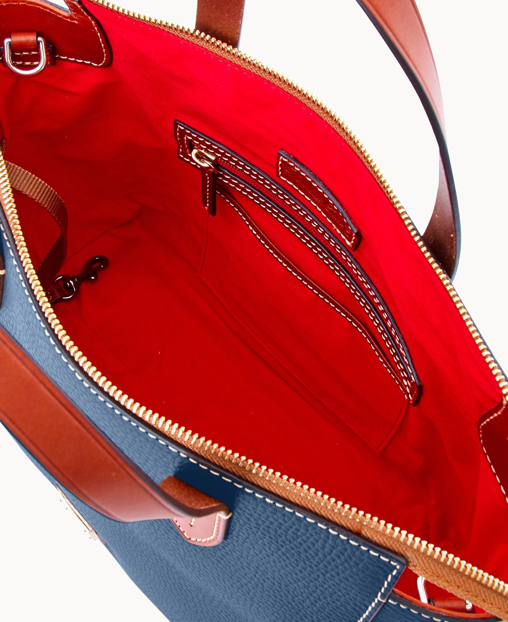 Pebble Grain Domed Satchel