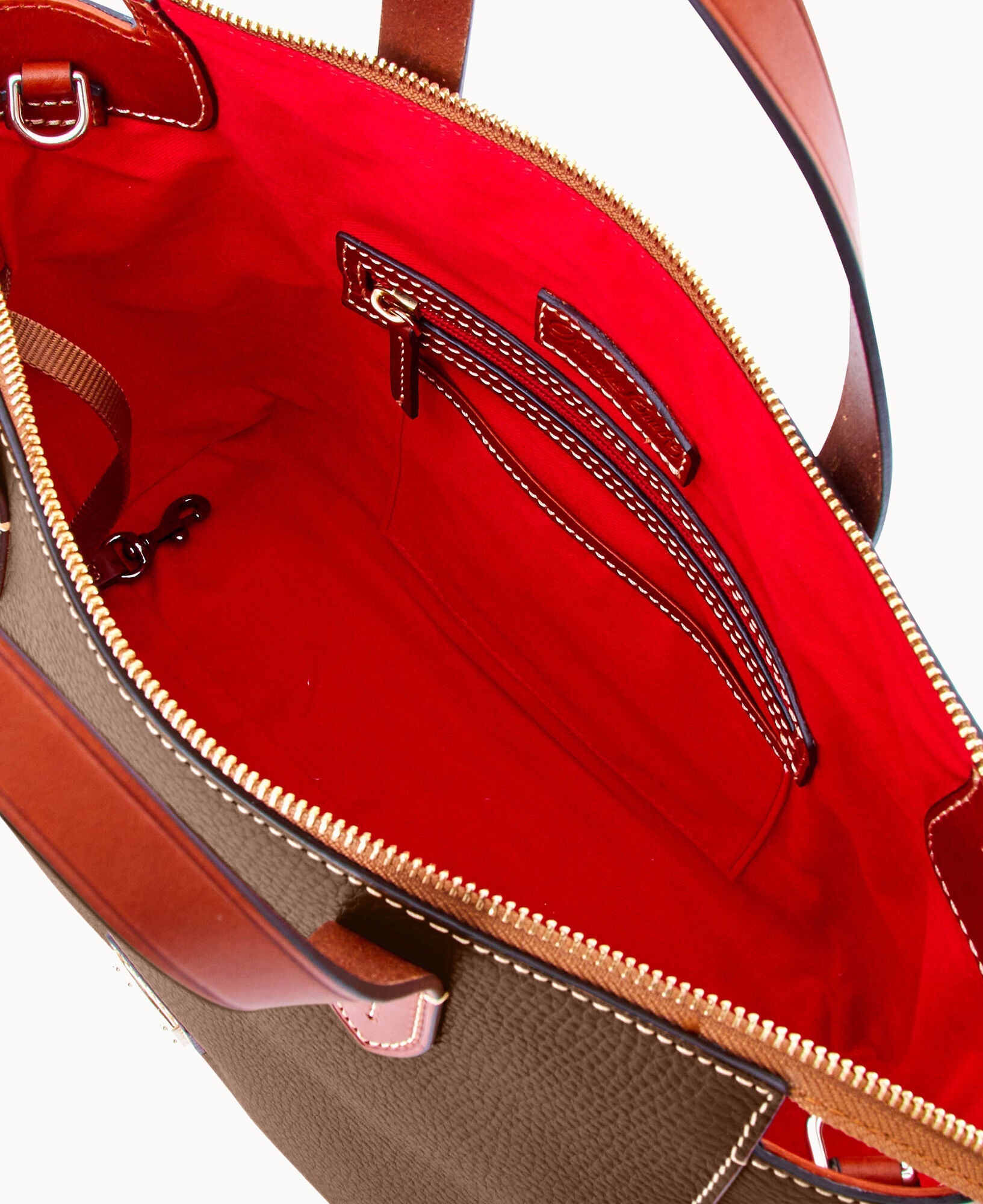 Pebble Grain Domed Satchel