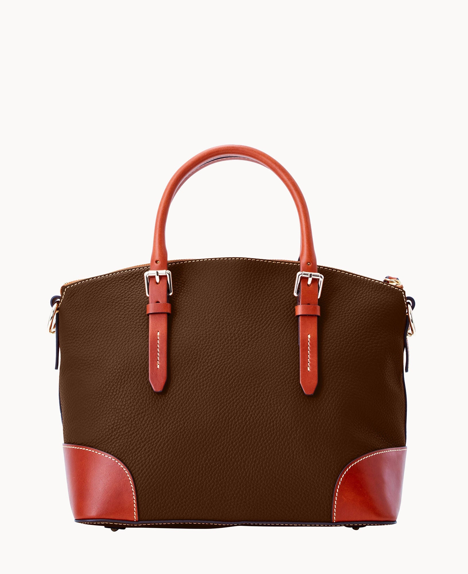 Pebble Grain Domed Satchel