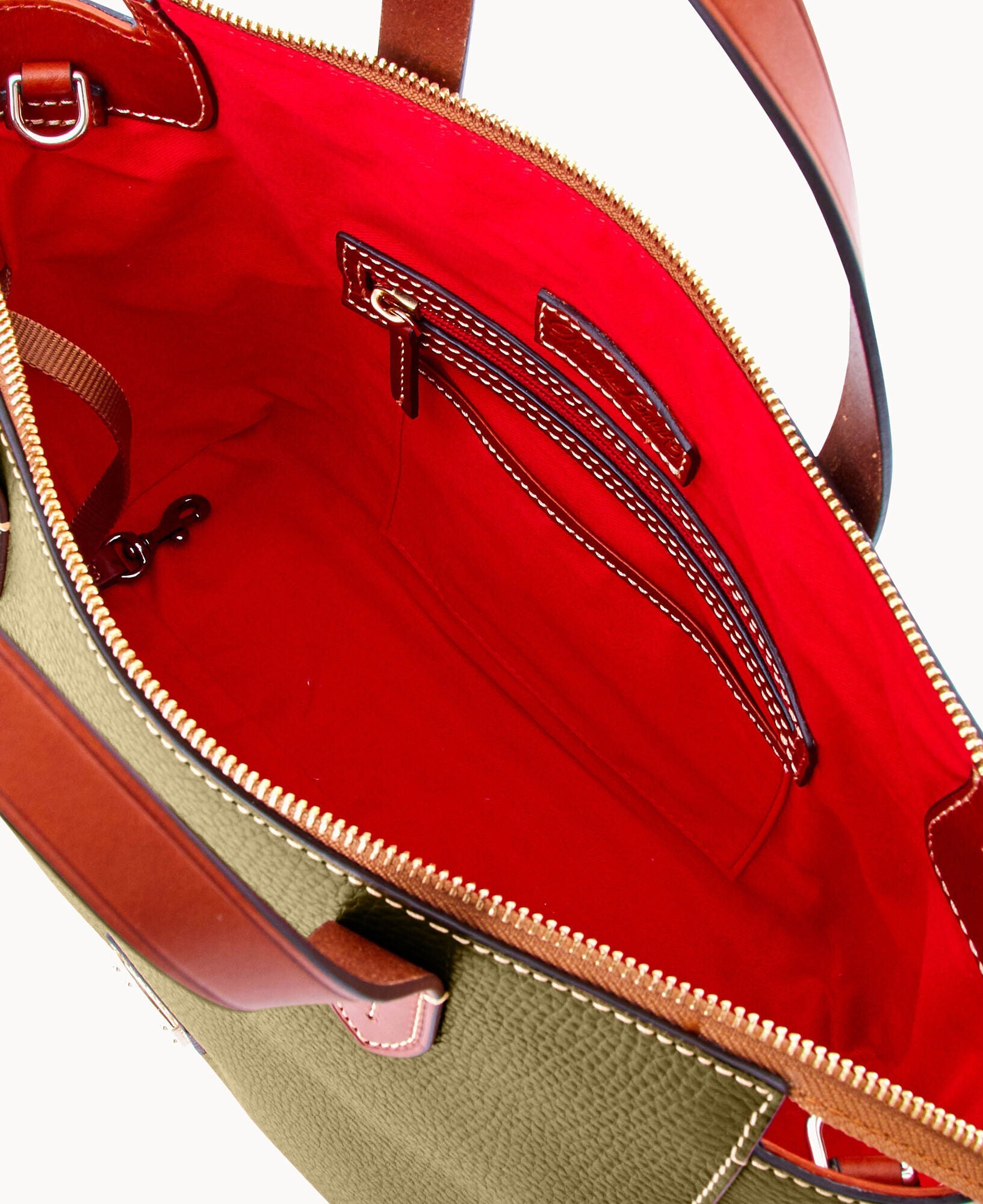 Pebble Grain Domed Satchel