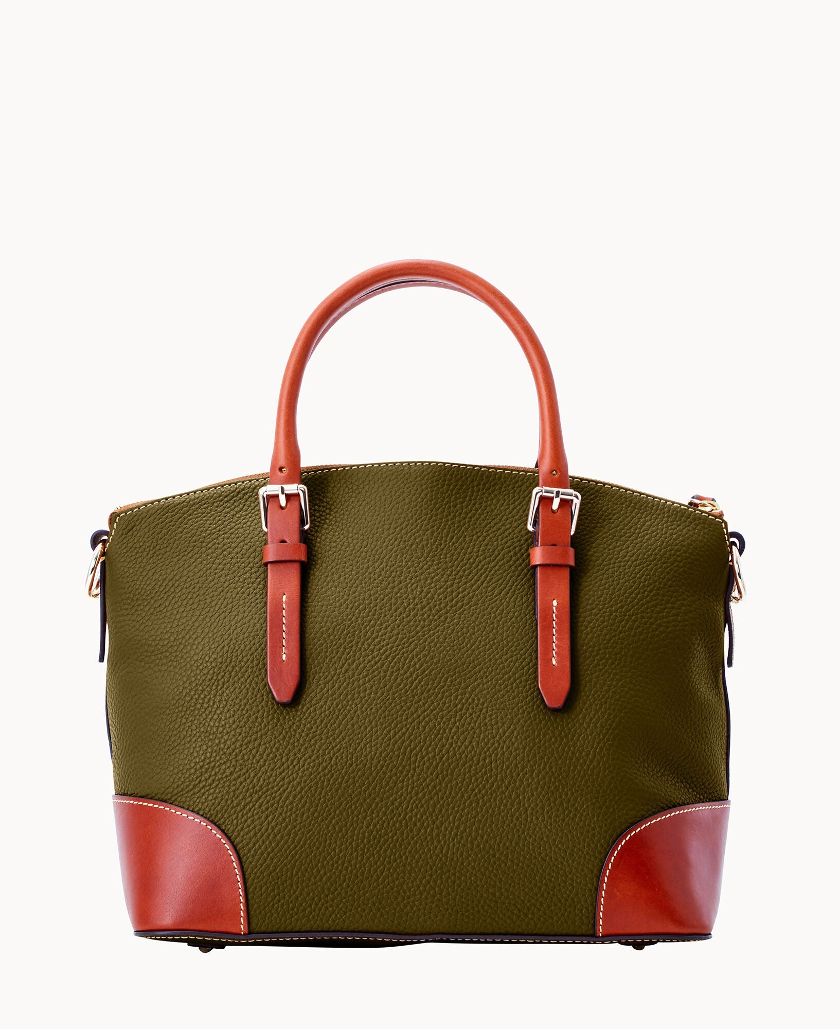Pebble Grain Domed Satchel