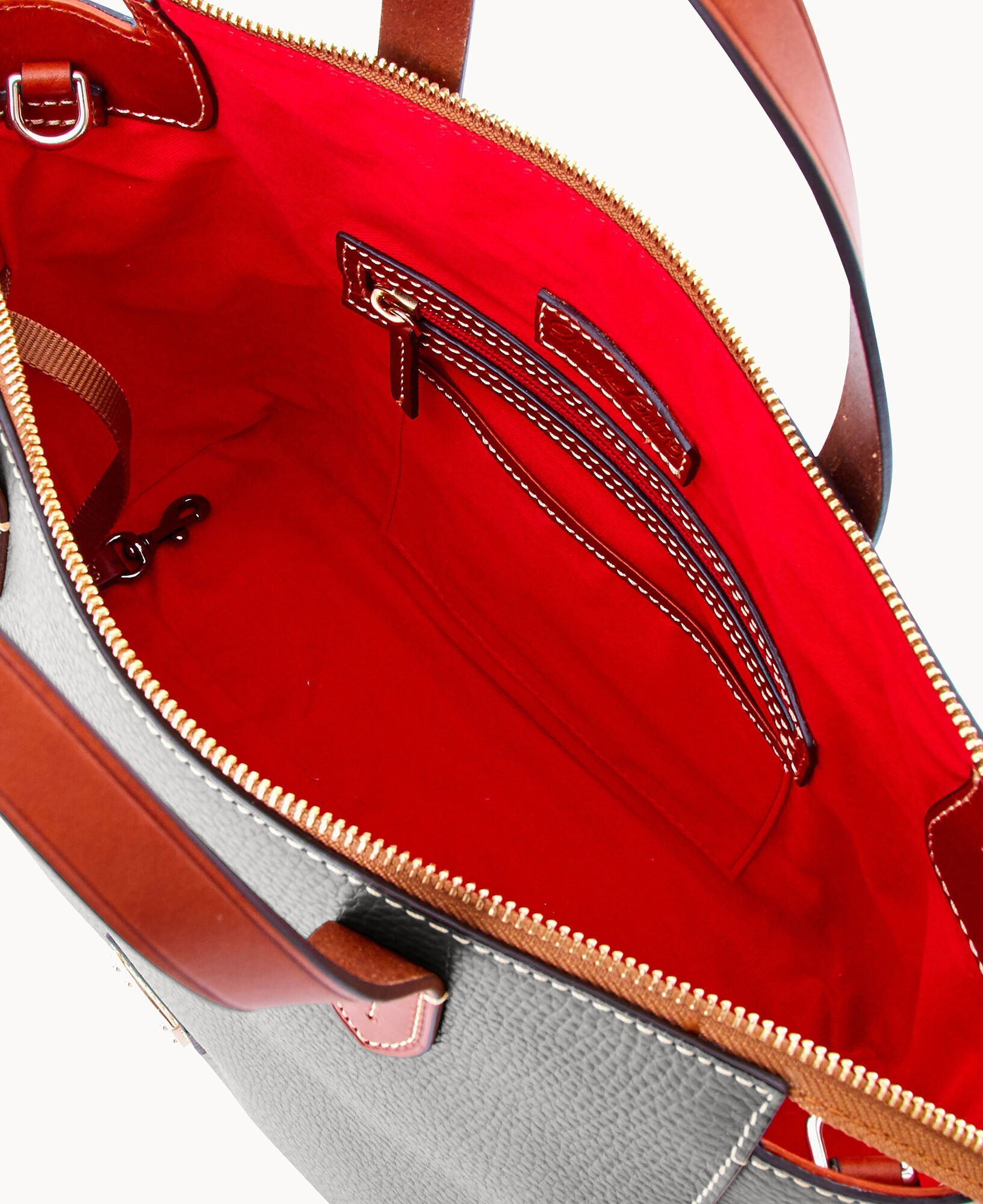 Pebble Grain Domed Satchel