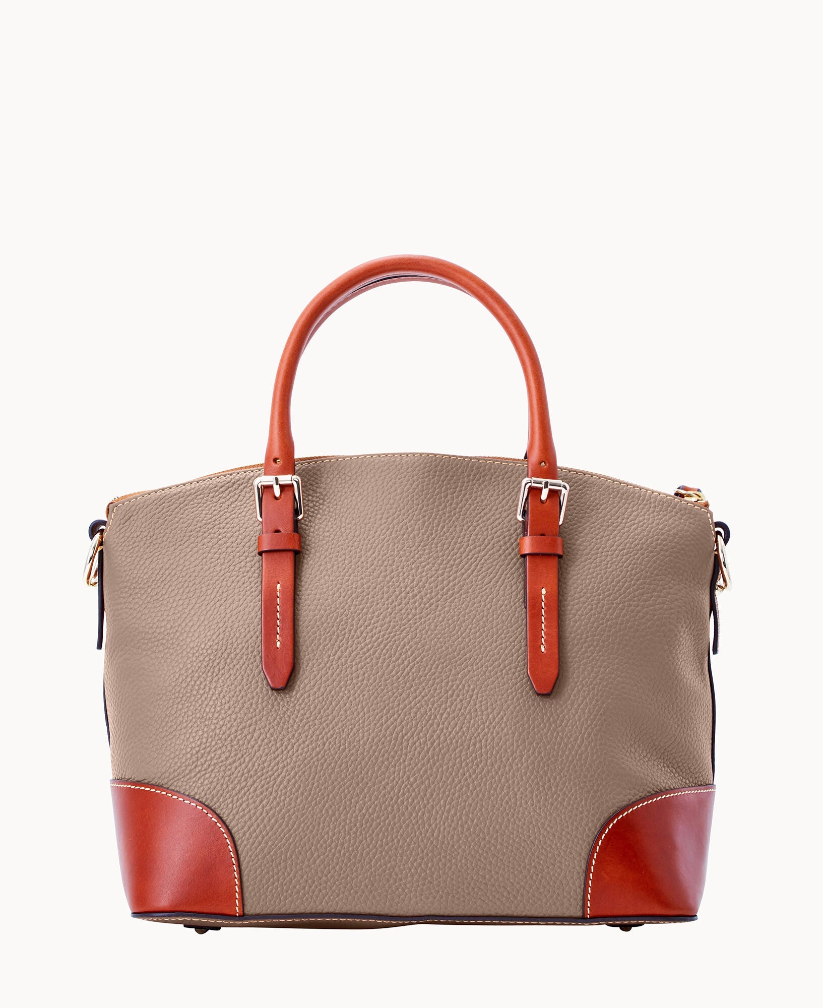 Pebble Grain Domed Satchel