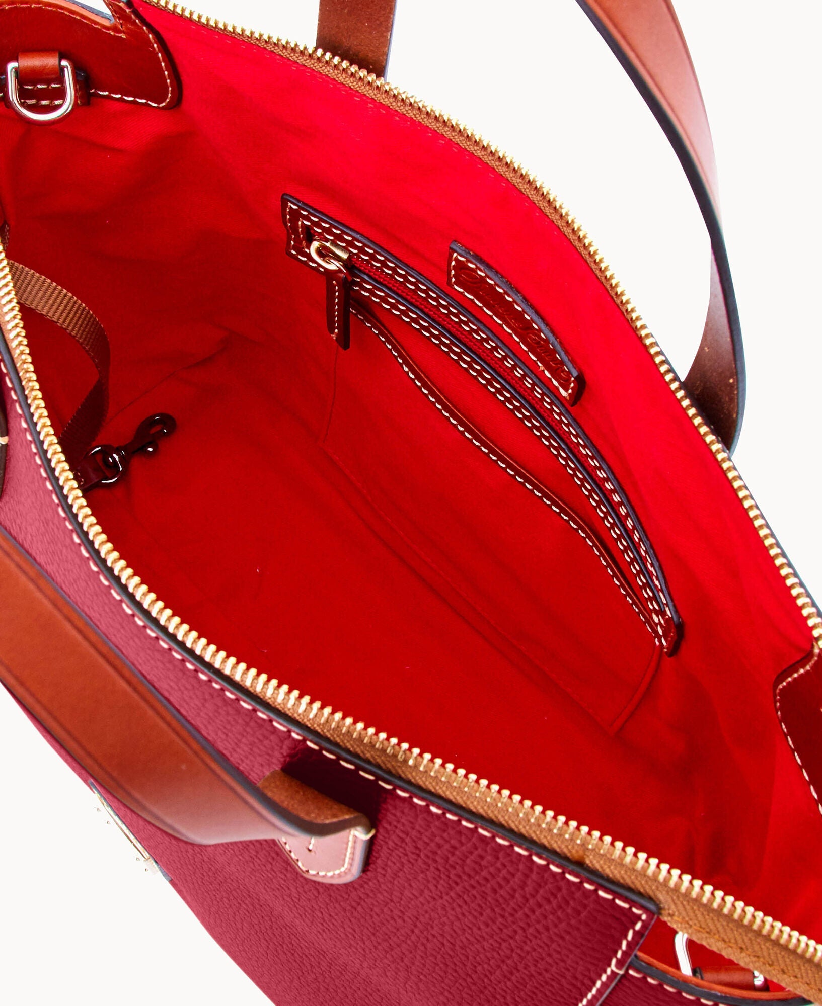 Pebble Grain Domed Satchel