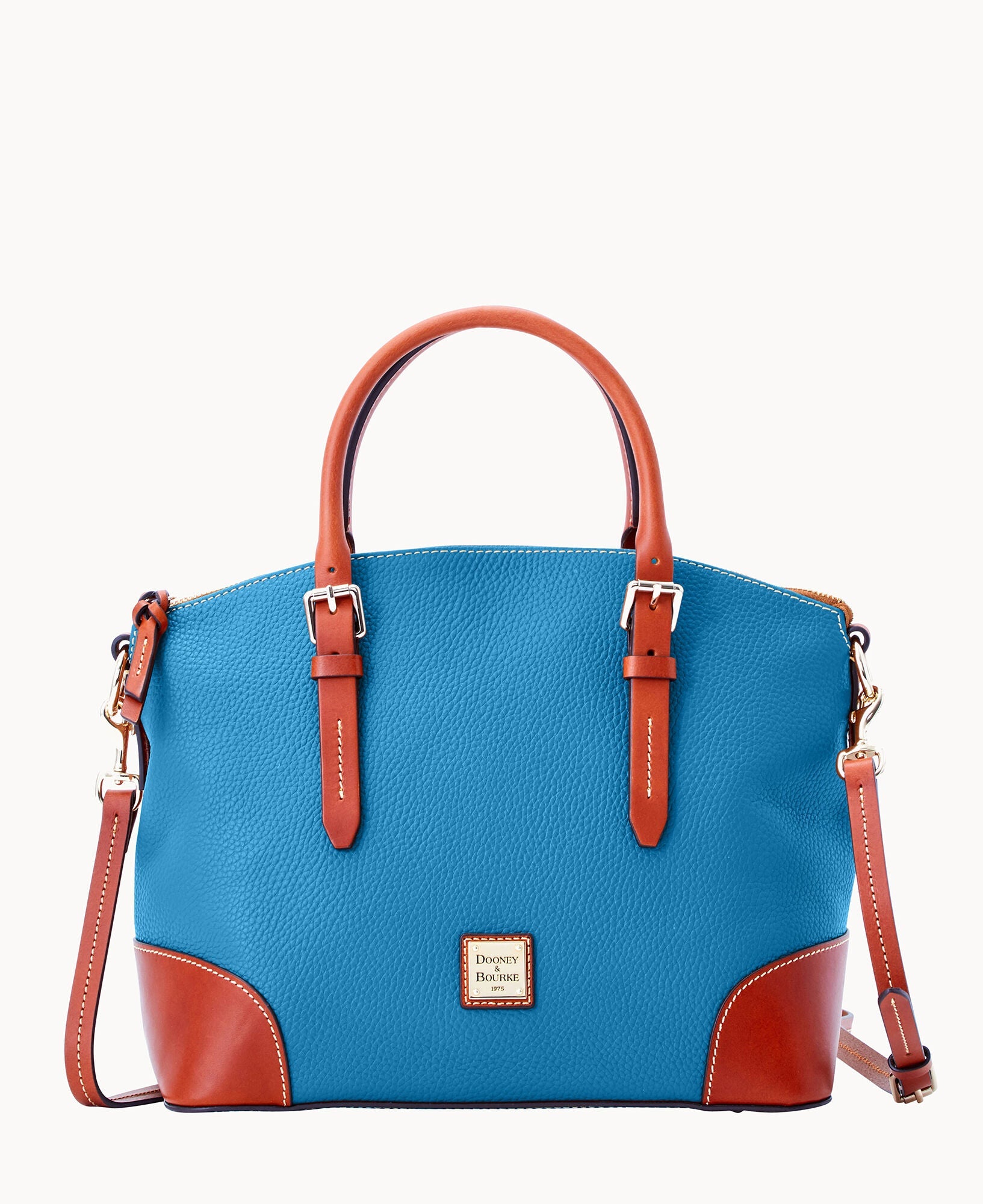 Pebble Grain Domed Satchel