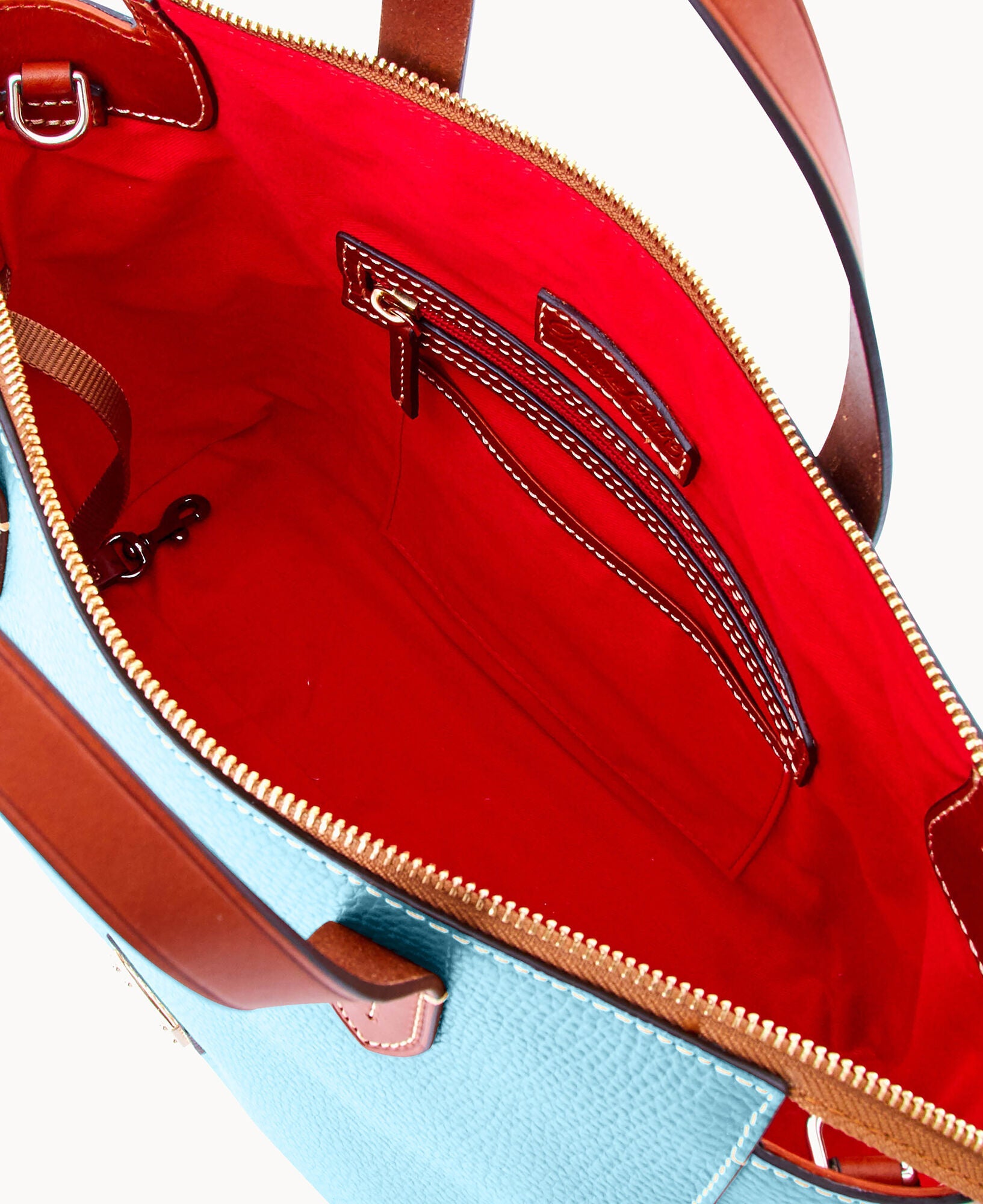 Pebble Grain Domed Satchel