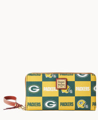 NFL Packers Large Zip Around Wristlet