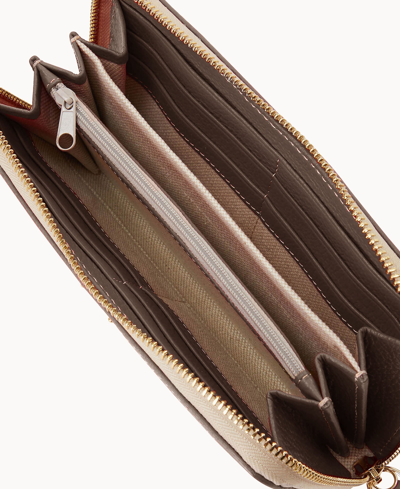 Lucca Leather Large Zip Around Wristlet