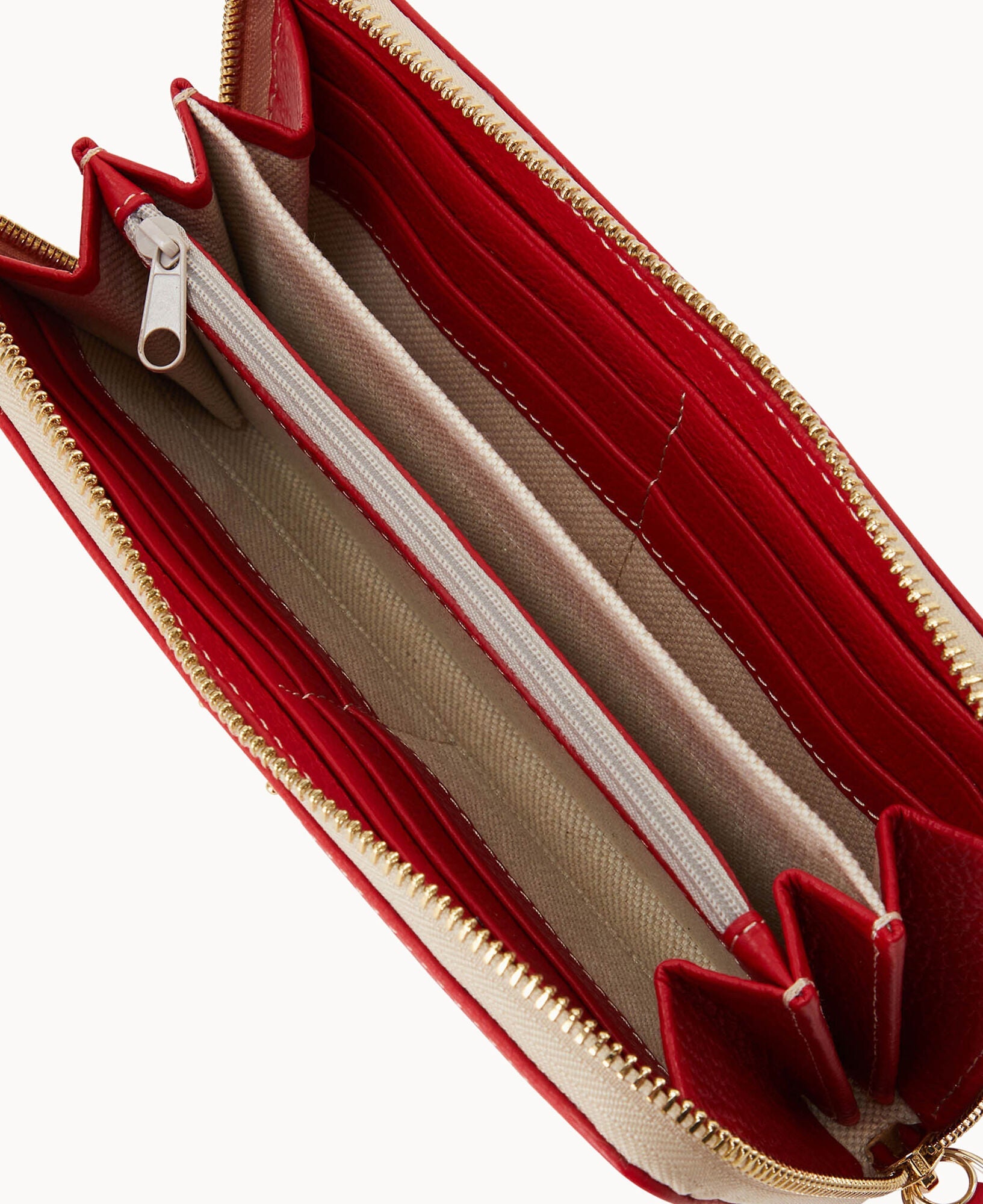 Lucca Leather Large Zip Around Wristlet