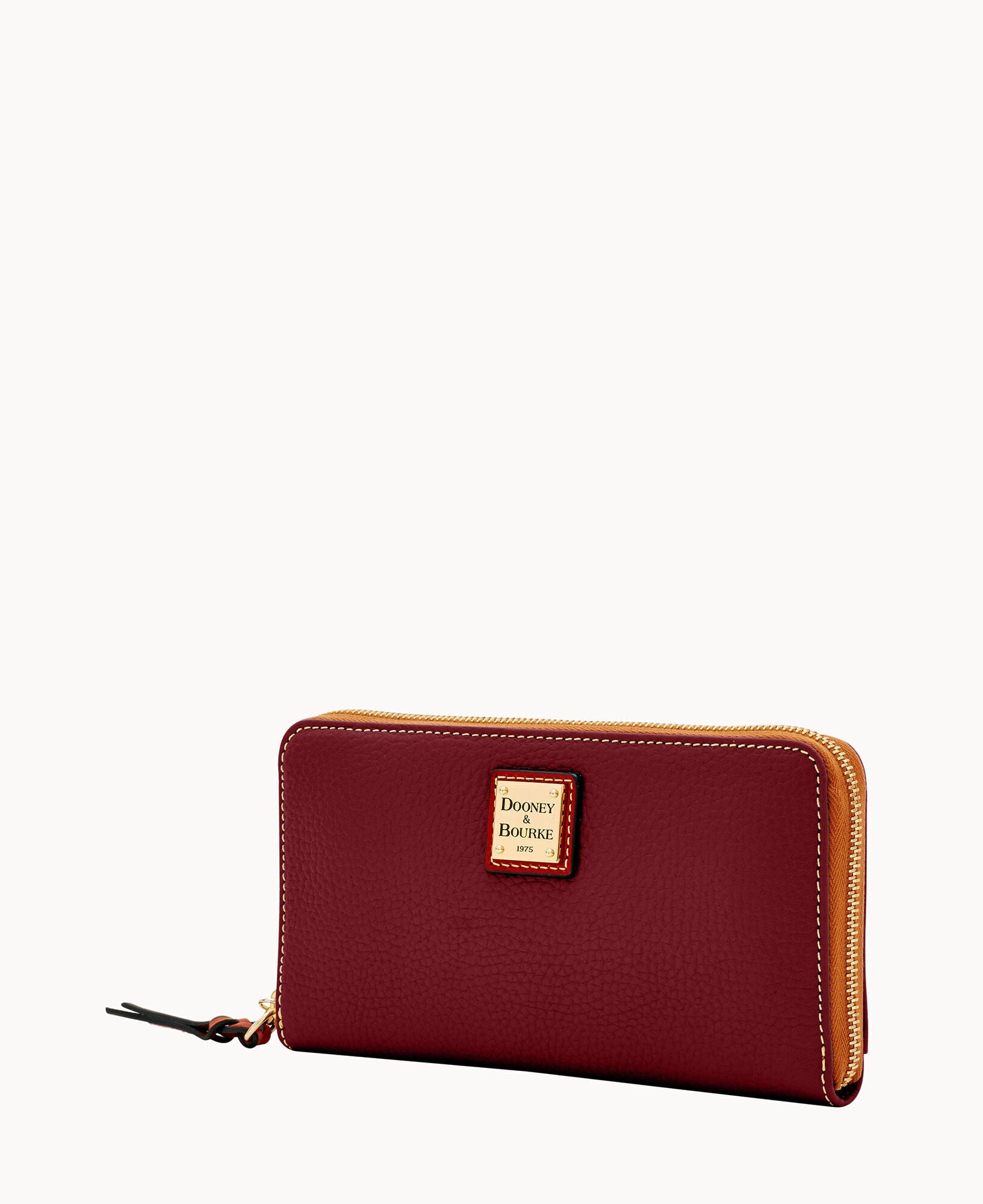 Pebble Grain Large Zip Around Wristlet