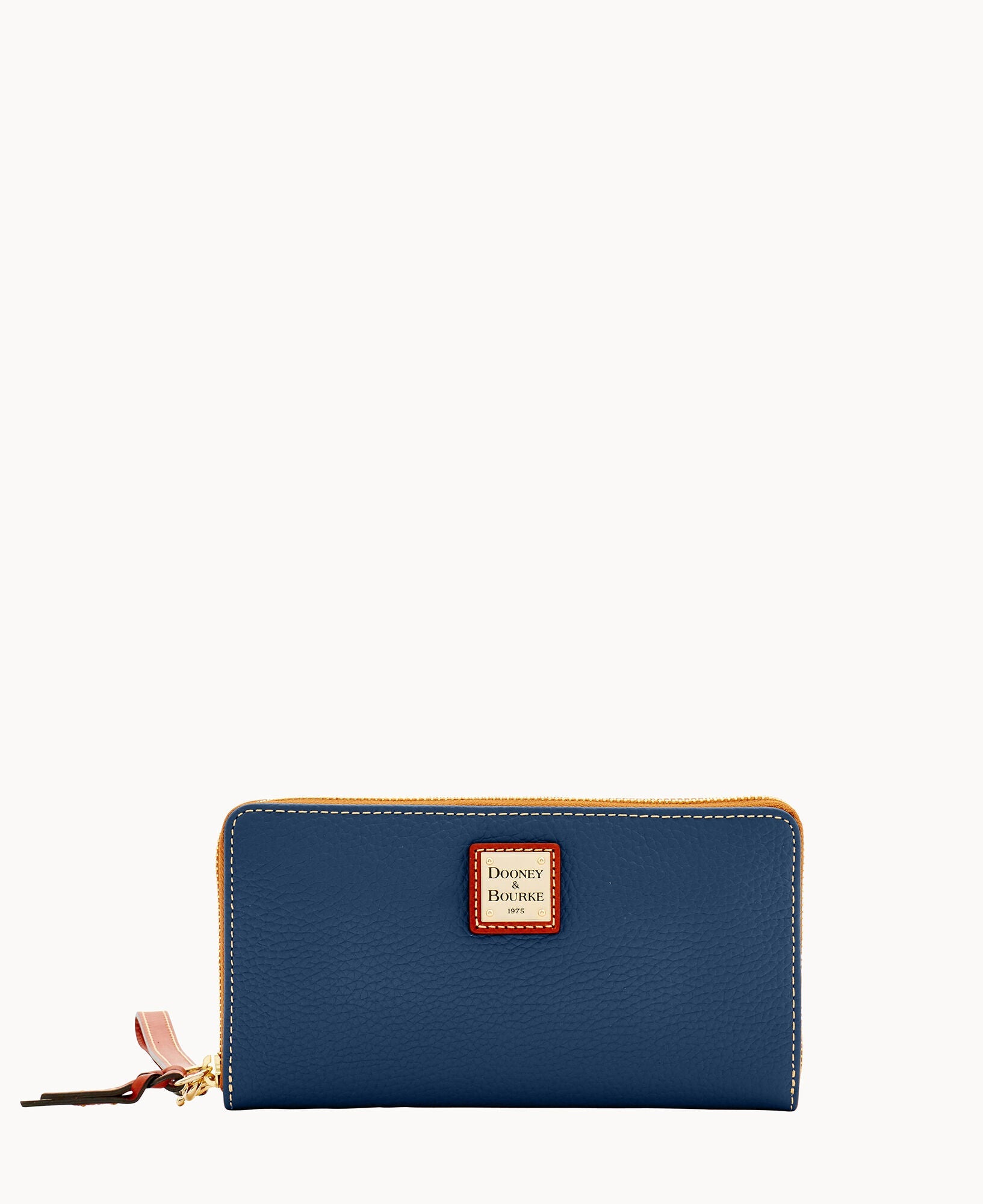 Pebble Grain Large Zip Around Wristlet