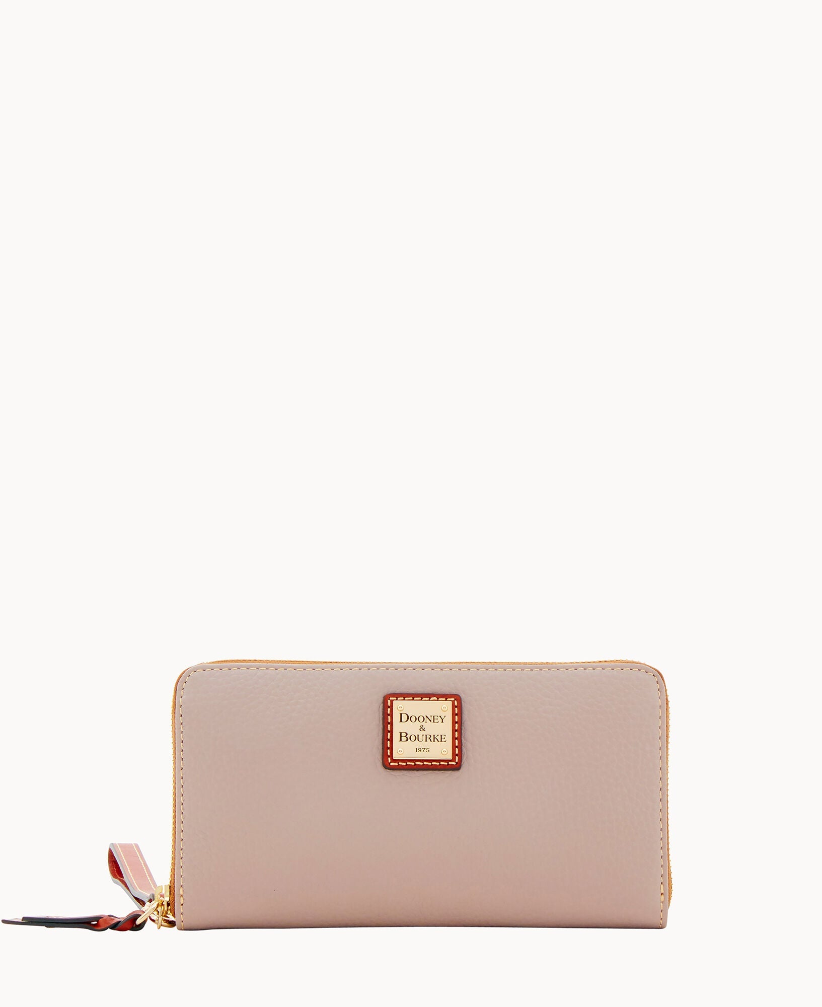 Pebble Grain Large Zip Around Wristlet