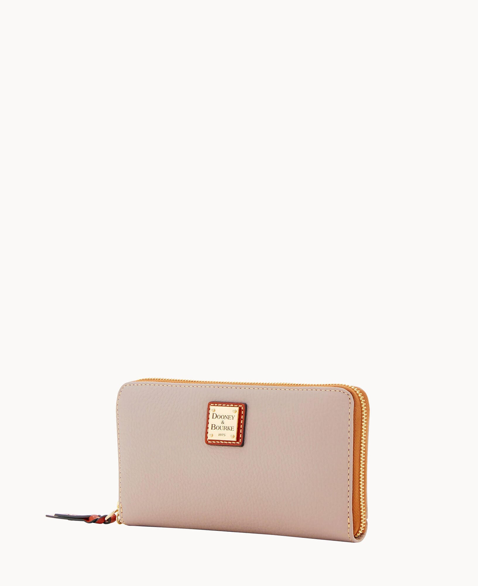 Pebble Grain Large Zip Around Wristlet