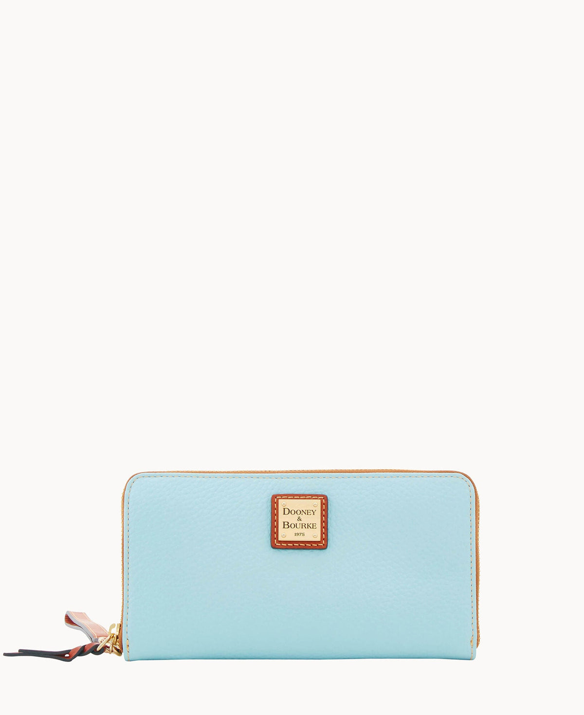 Pebble Grain Large Zip Around Wristlet