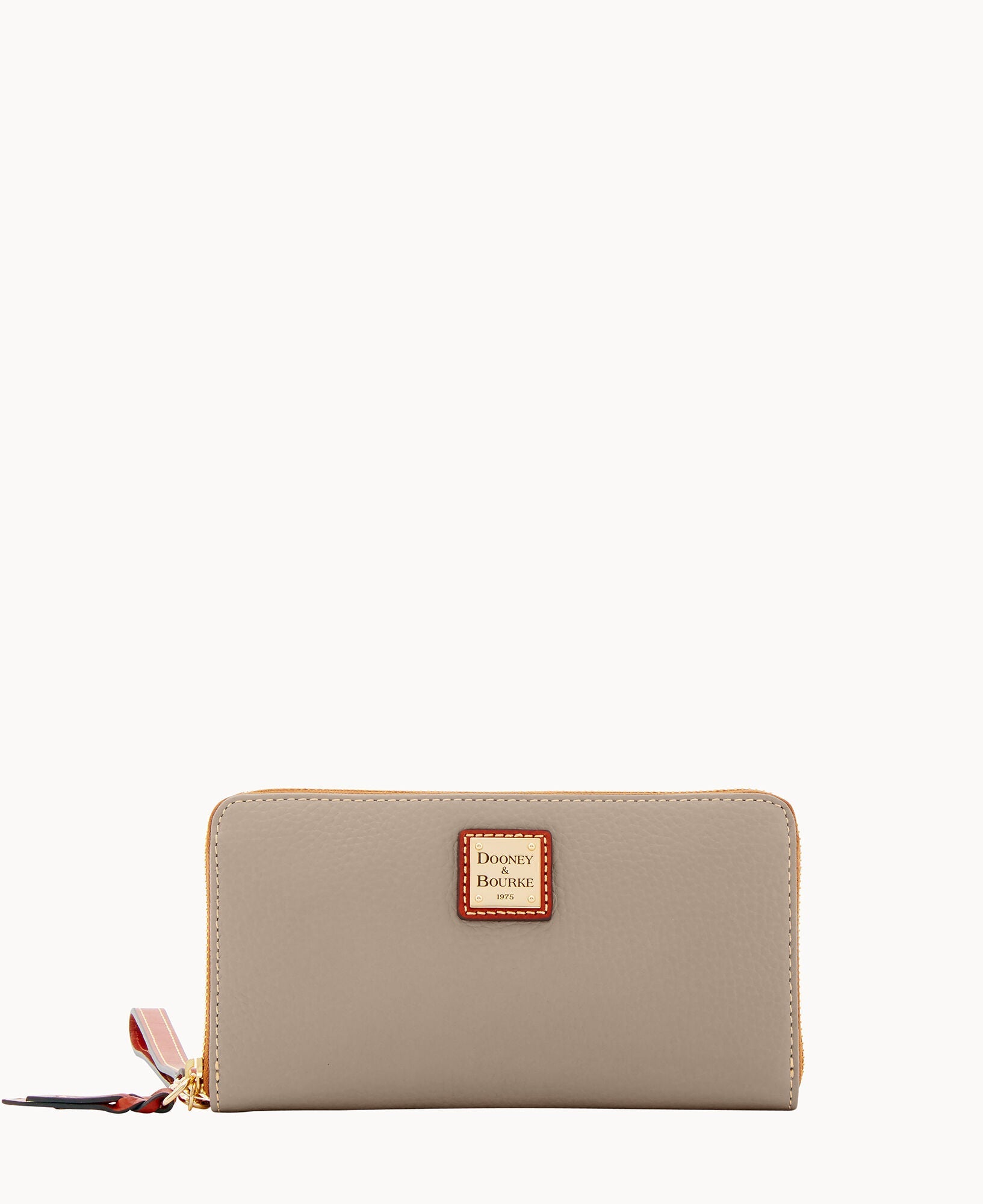Pebble Grain Large Zip Around Wristlet