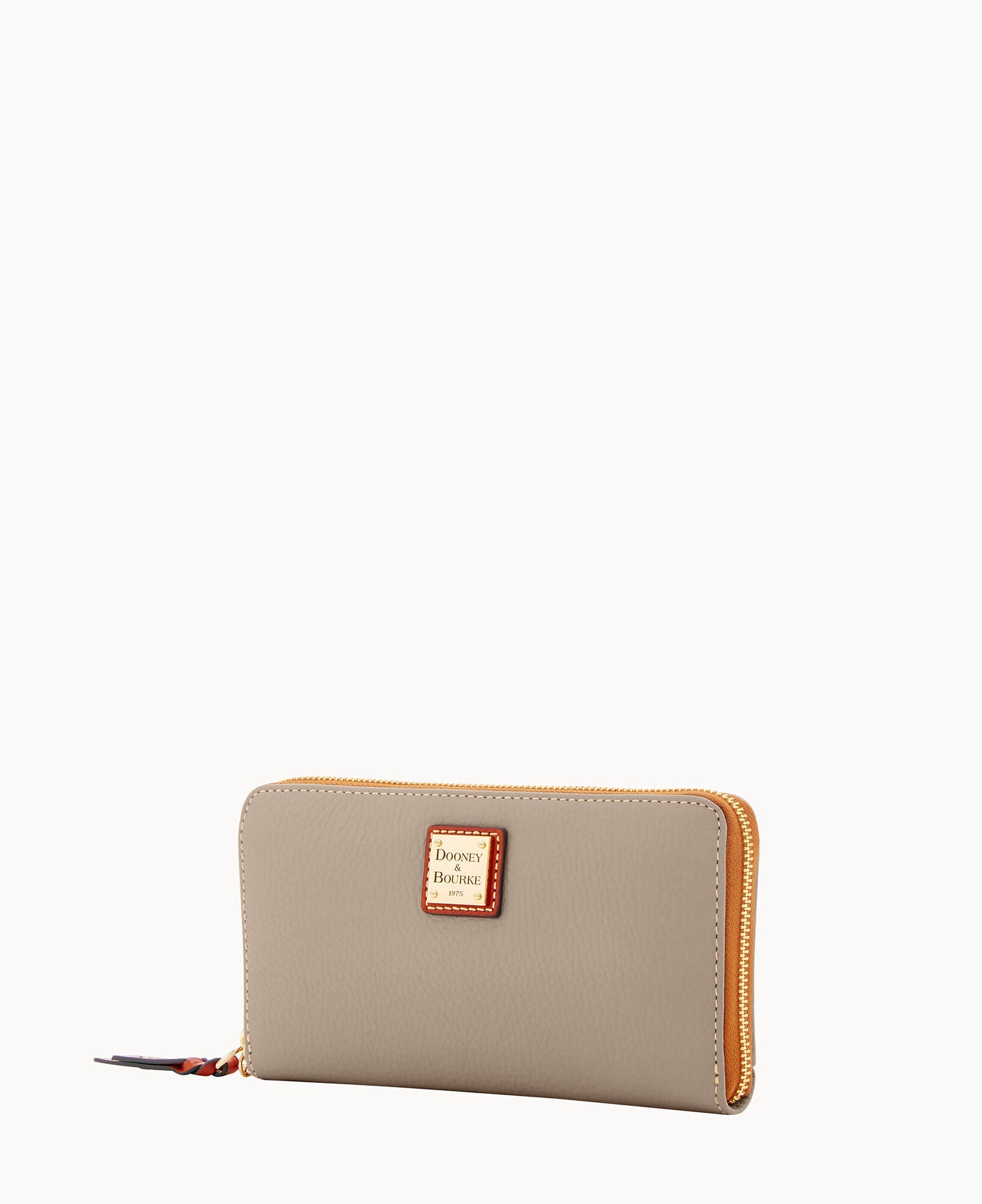 Pebble Grain Large Zip Around Wristlet