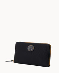 Nylon Large Zip Around Wallet