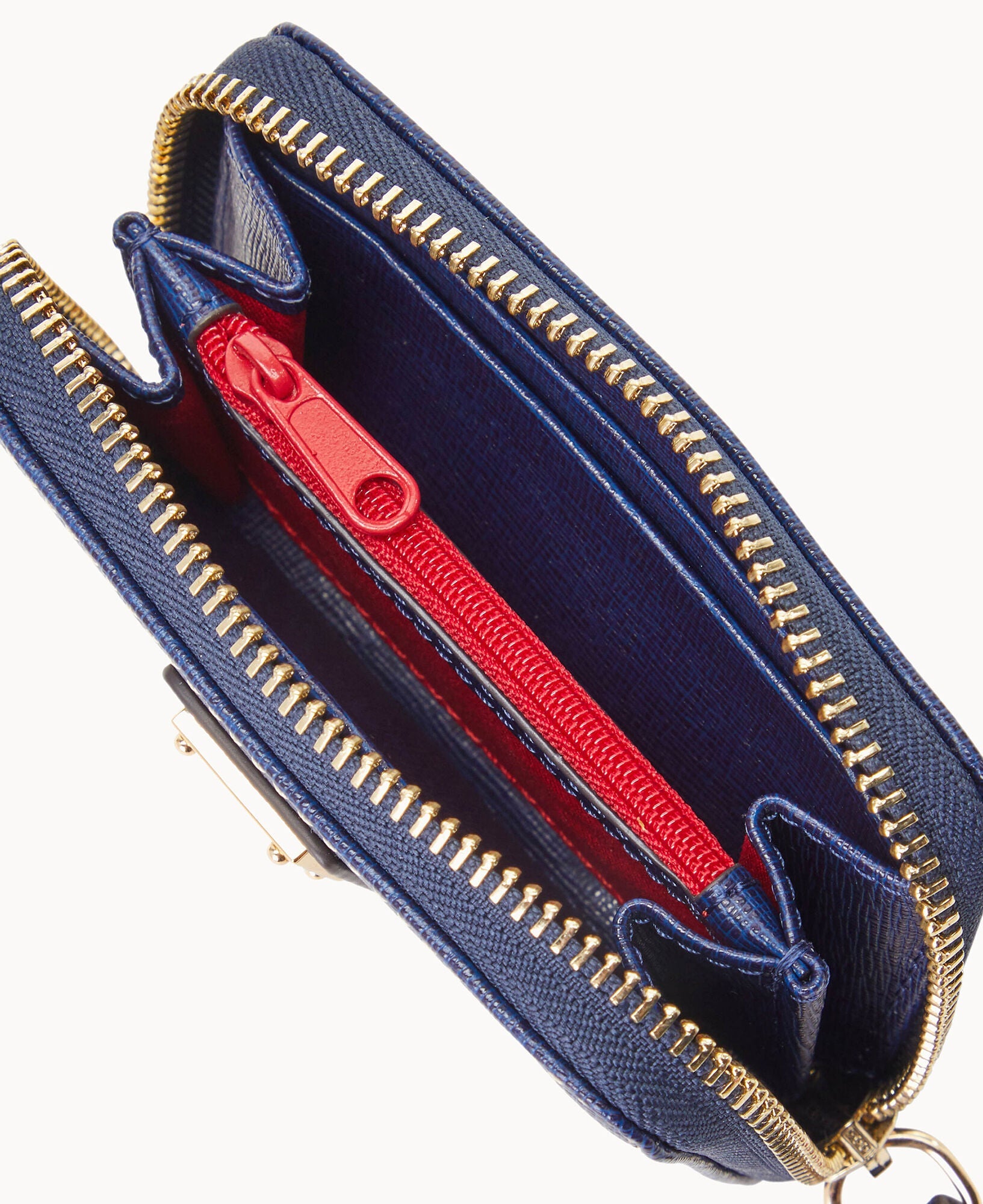 Saffiano Large Zip Around Credit Card Case