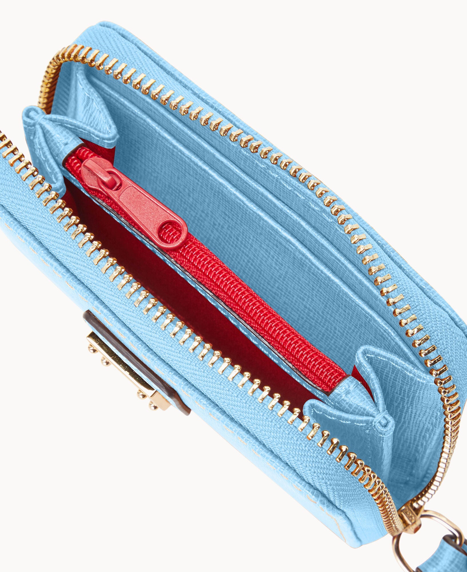 Saffiano Large Zip Around Credit Card Case