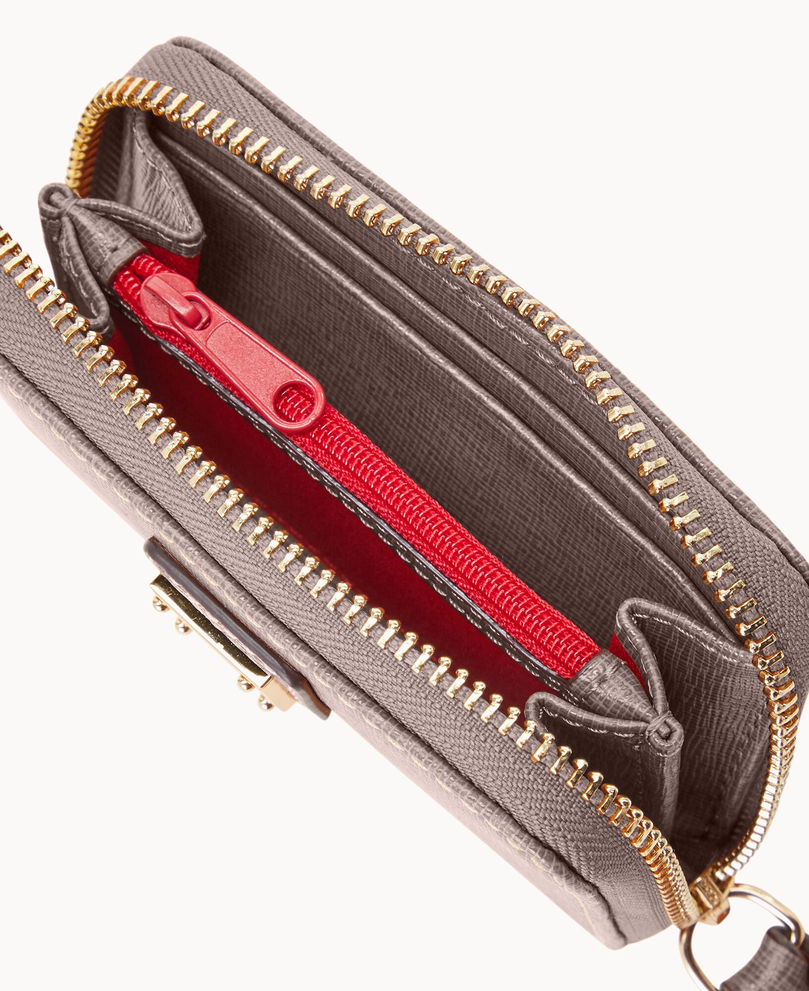 Saffiano Large Zip Around Credit Card Case