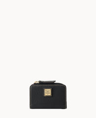 Pebble Grain Zip Credit Card Wallet 12