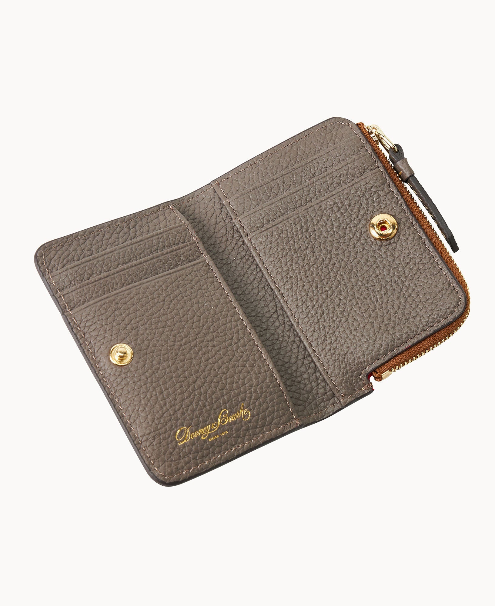 Pebble Grain Zip Credit Card Wallet 12