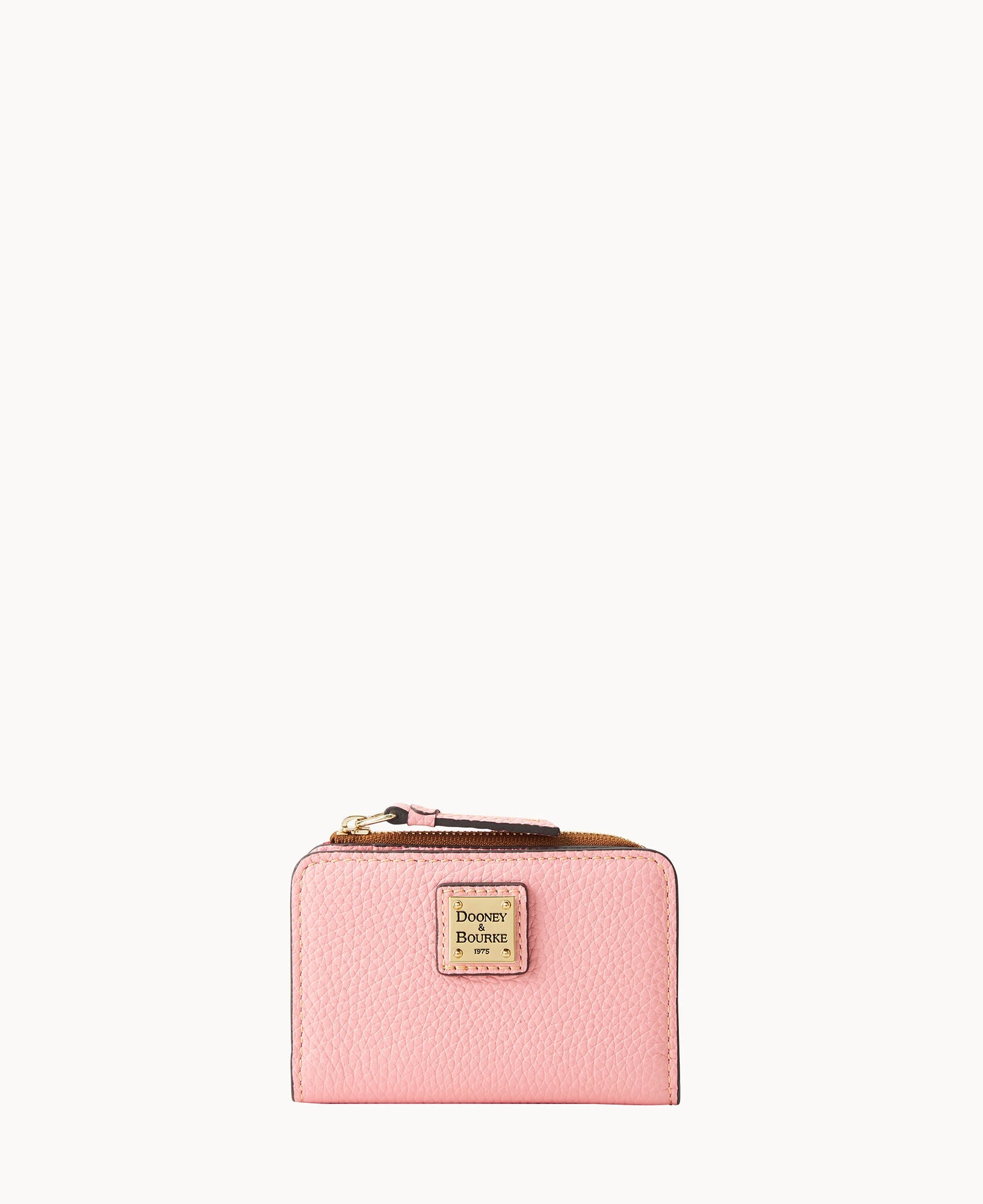 Pebble Grain Zip Credit Card Wallet 12