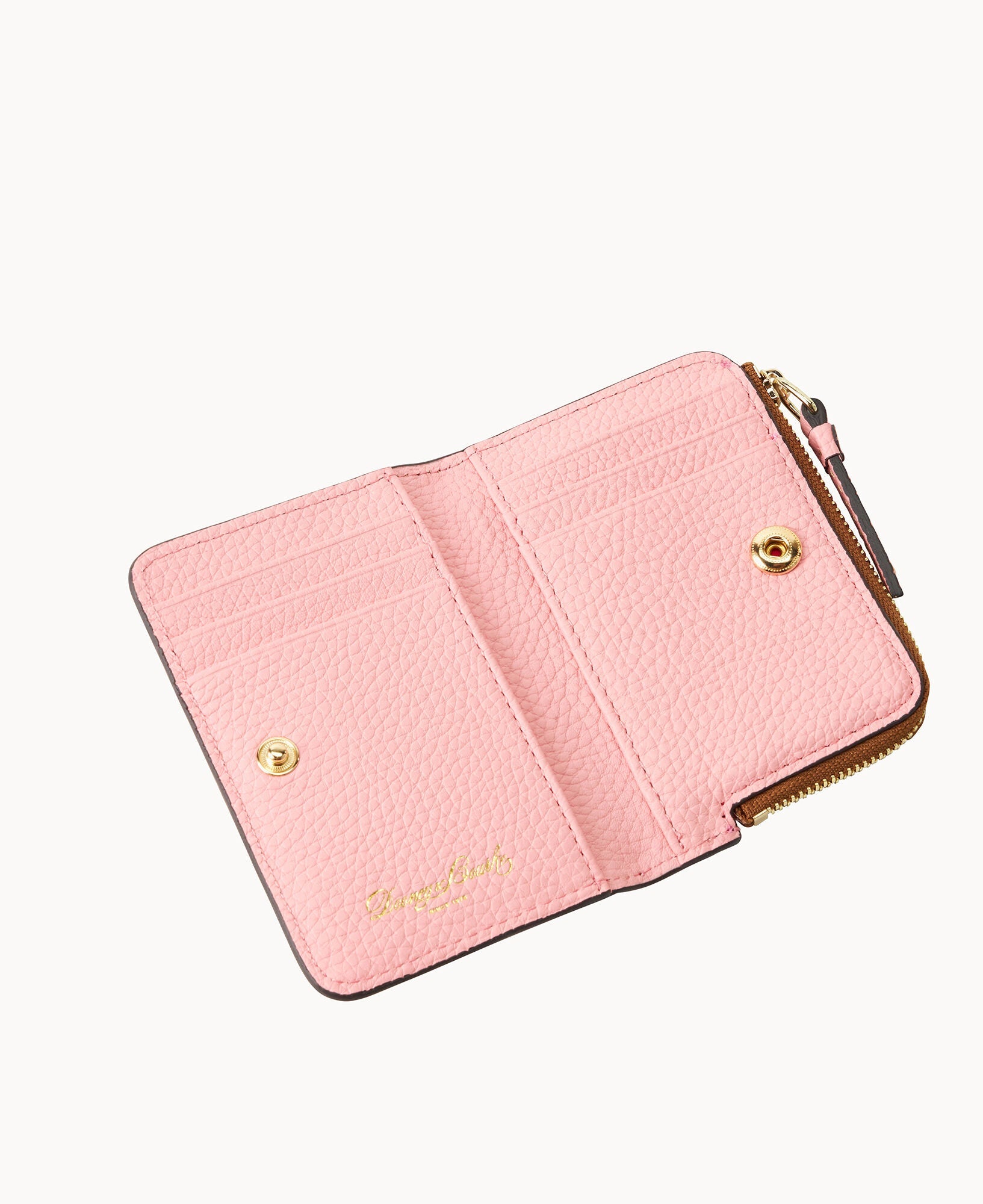 Pebble Grain Zip Credit Card Wallet 12