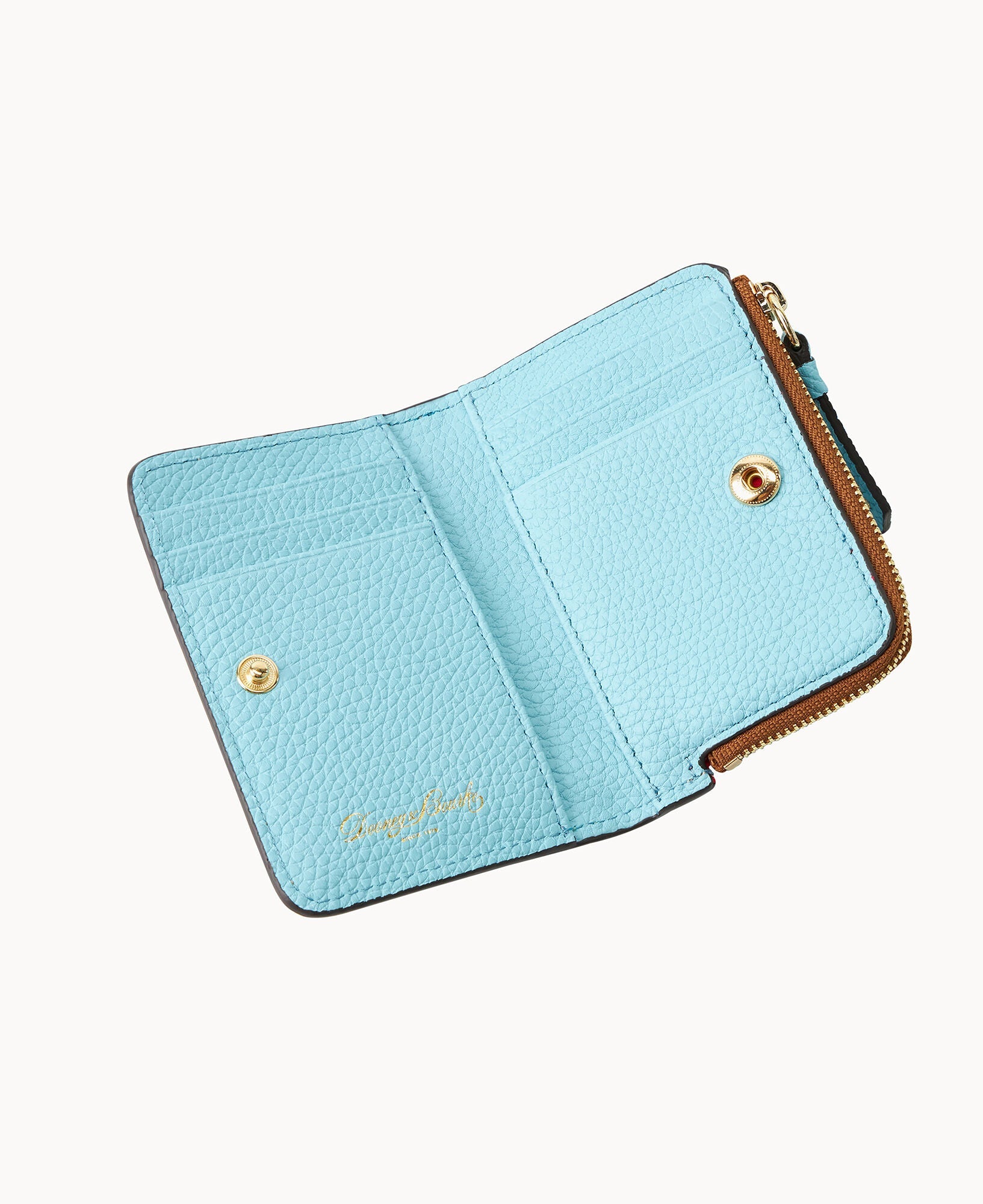 Pebble Grain Zip Credit Card Wallet 12