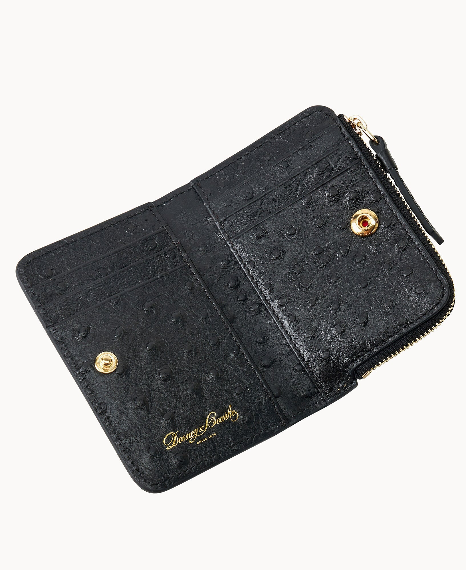 Ostrich Zip Credit Card Wallet 12