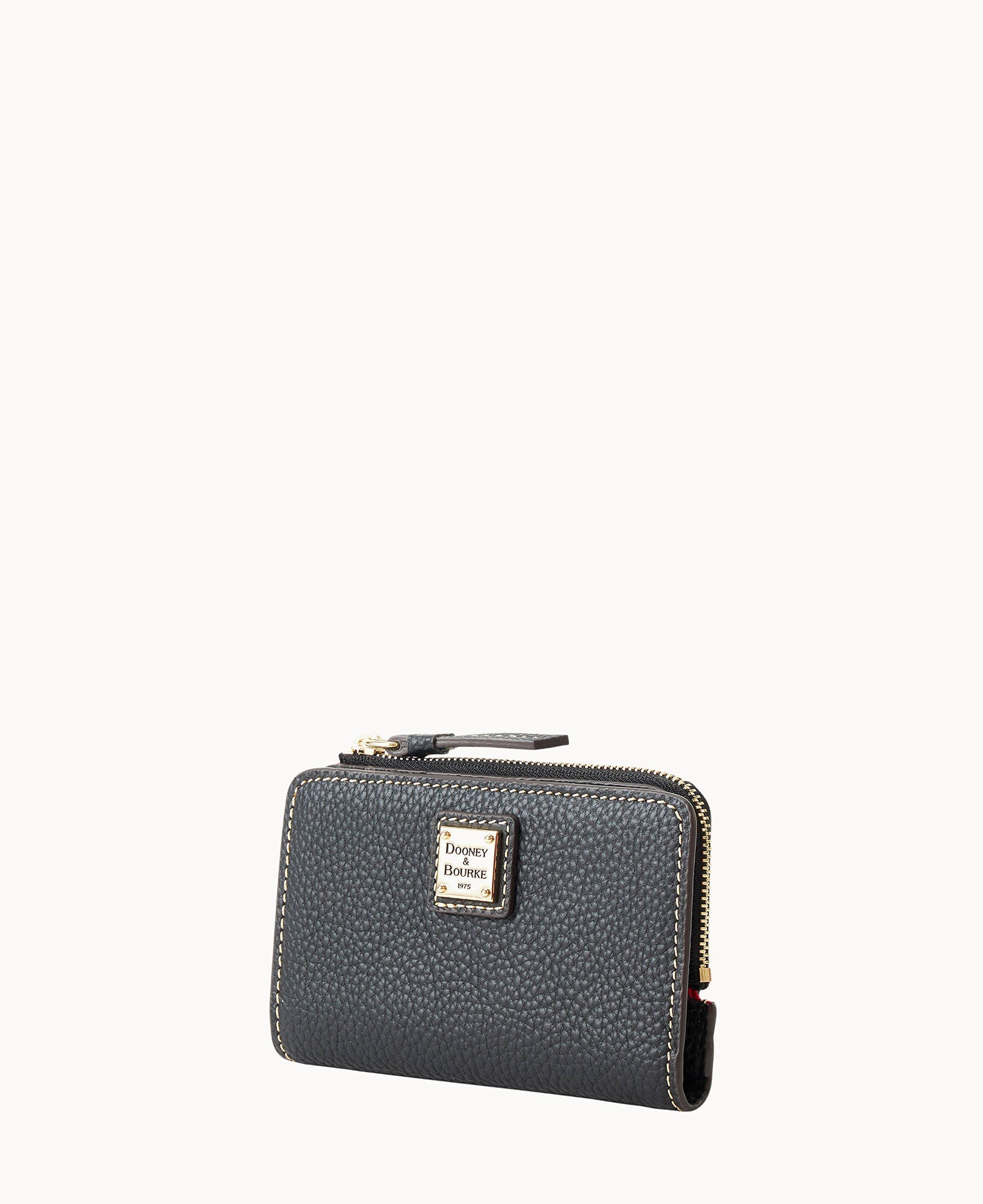 Pebble Grain Zip Credit Card Wallet 14