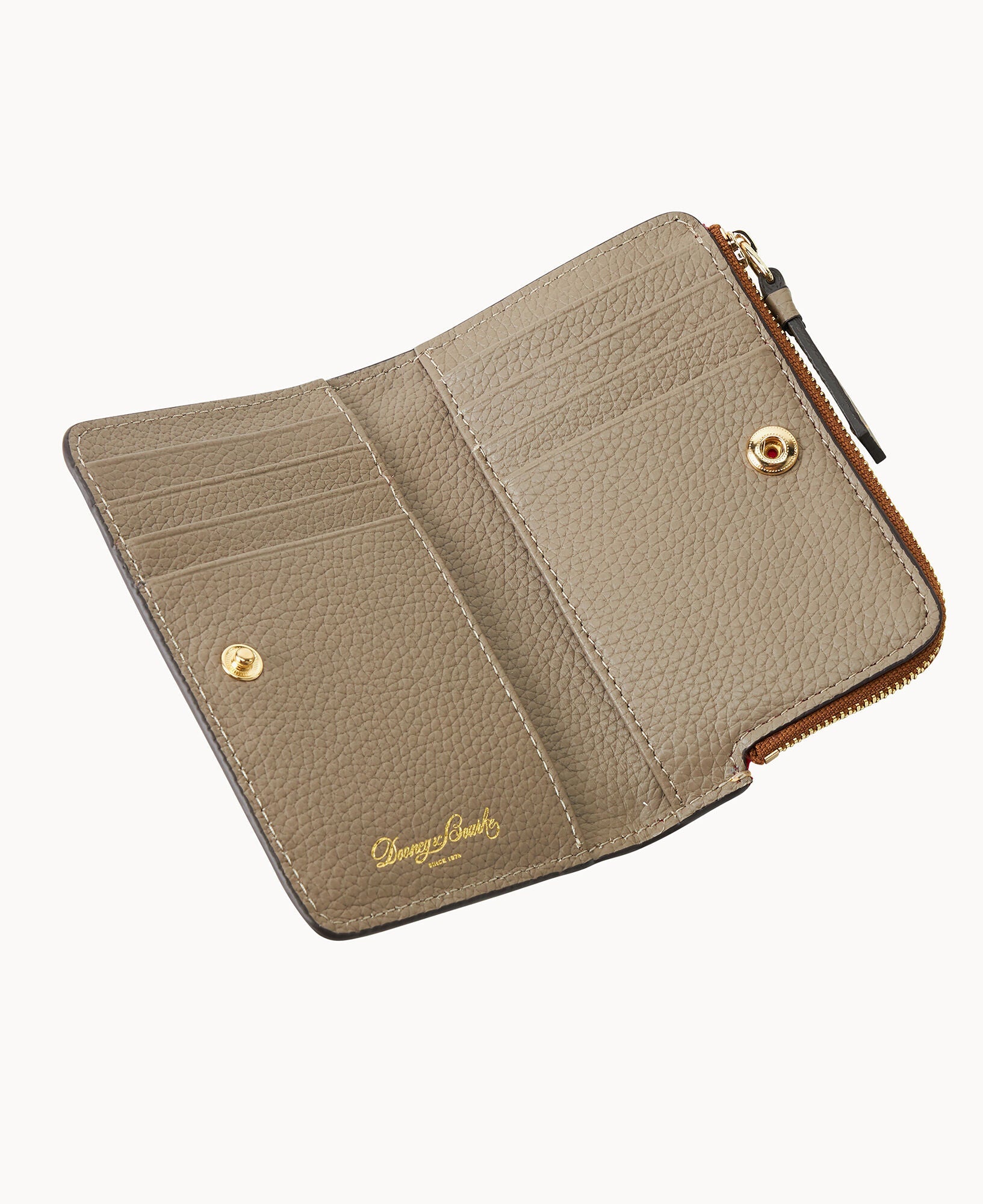 Pebble Grain Zip Credit Card Wallet 14