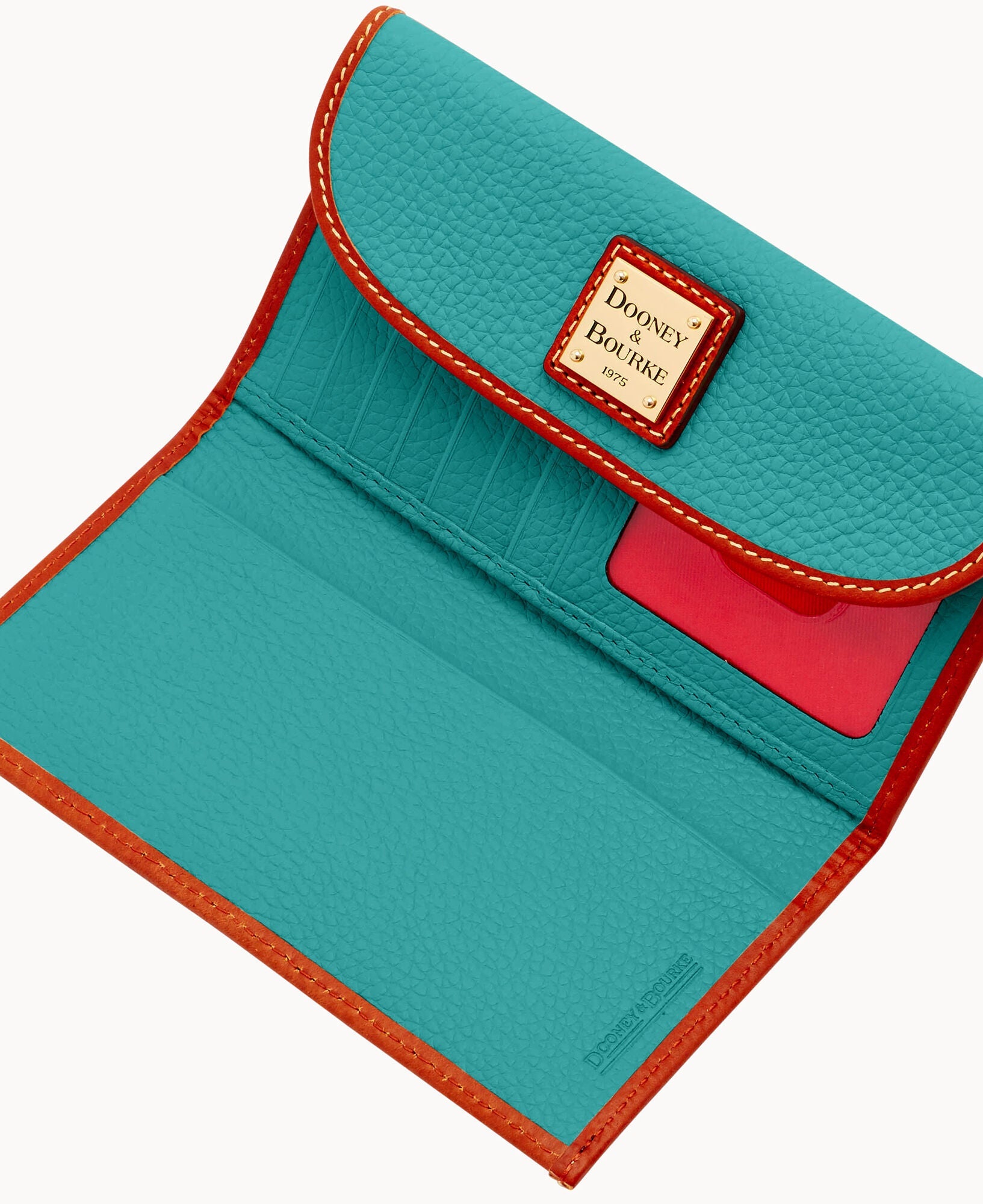 Pebble Grain Continental Clutch