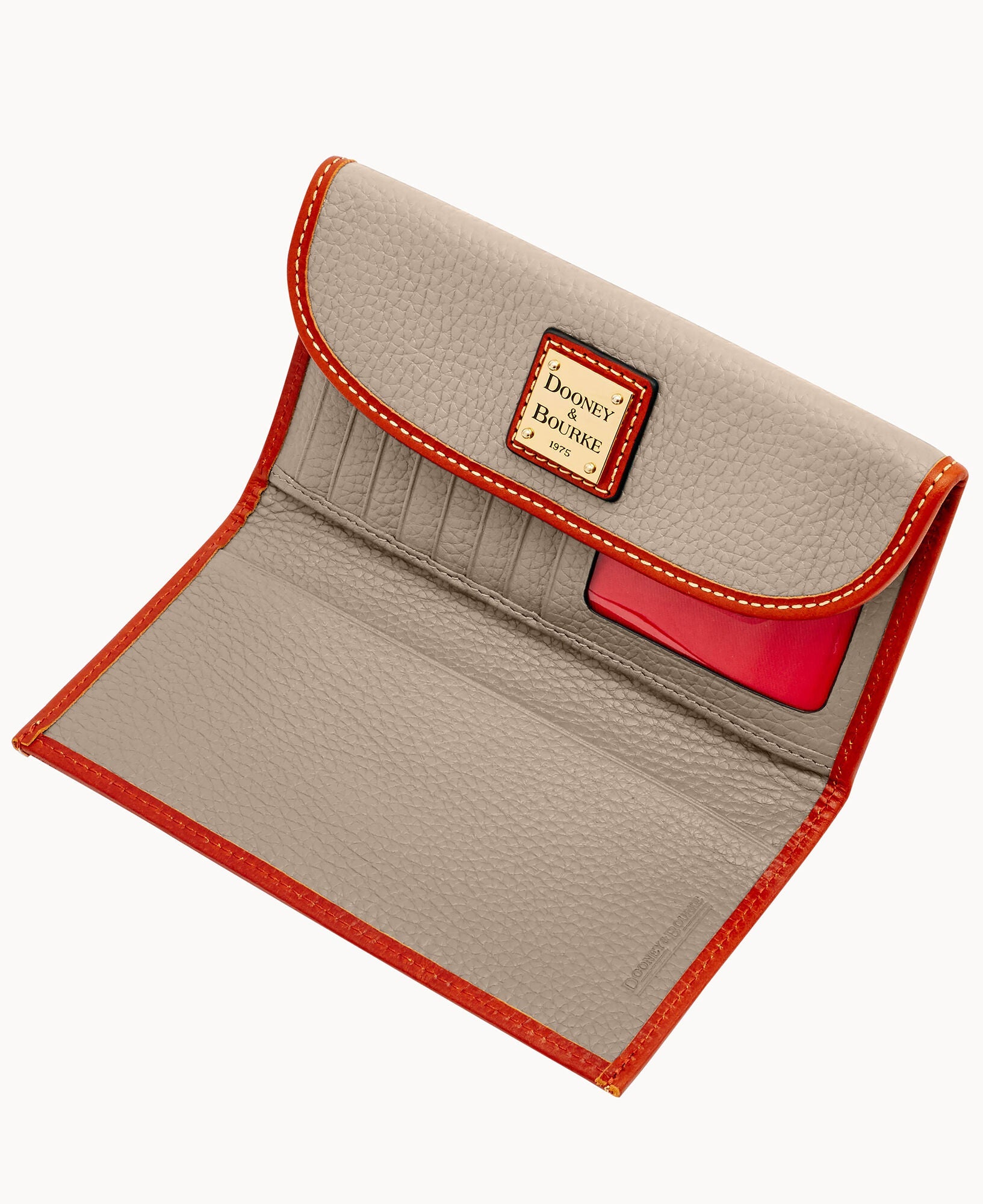 Pebble Grain Continental Clutch