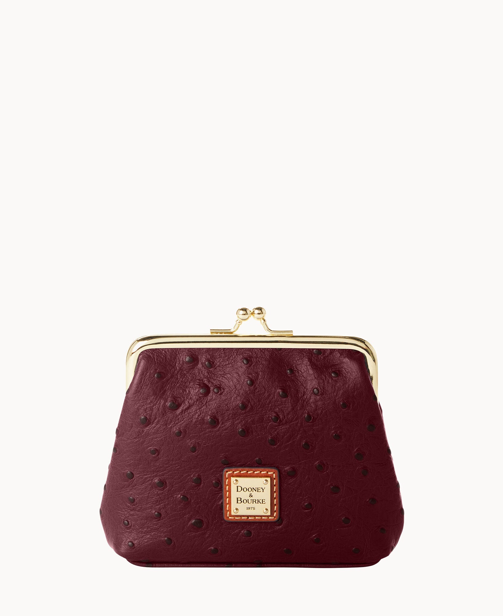 Ostrich Large Framed Purse