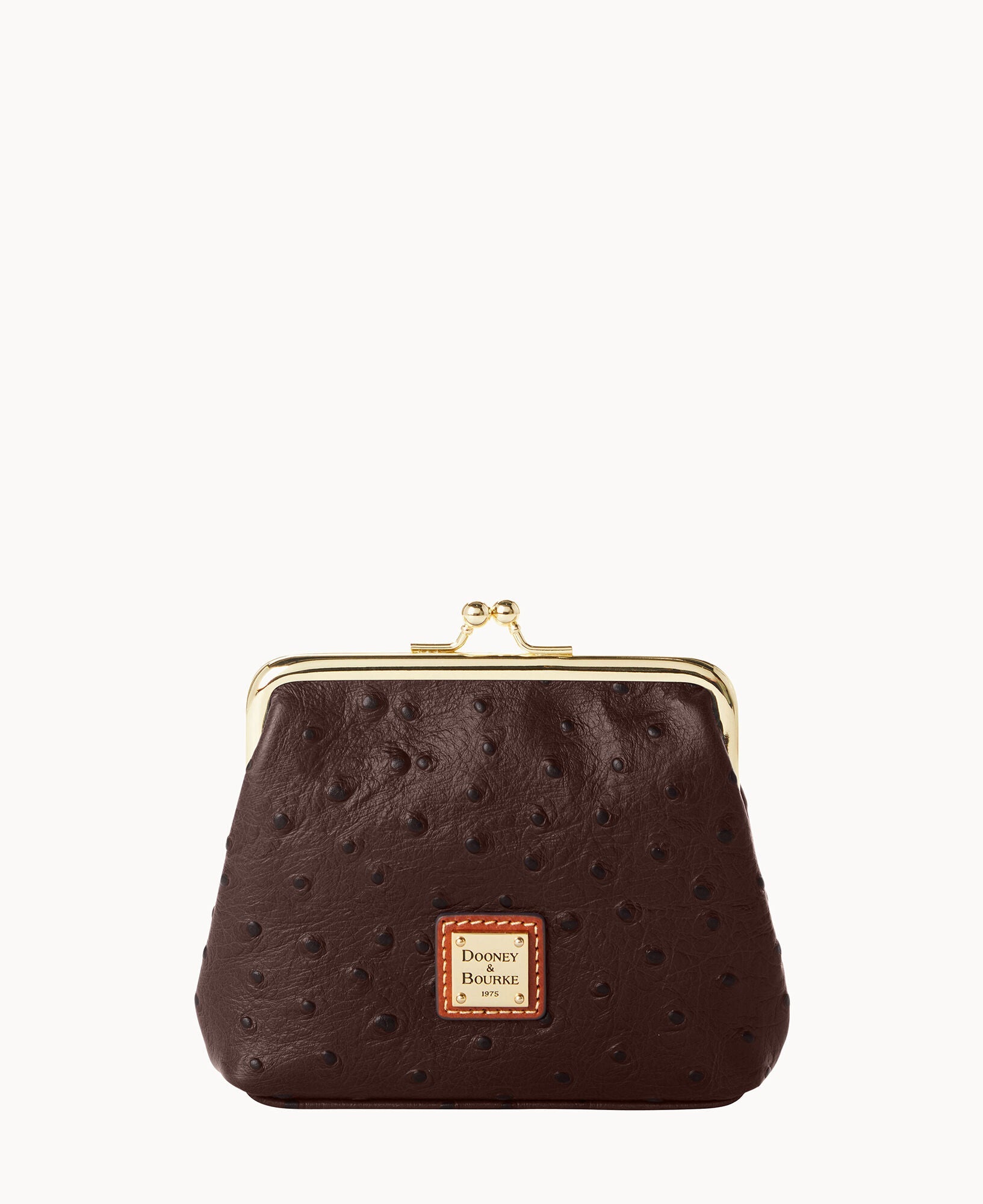 Ostrich Large Framed Purse