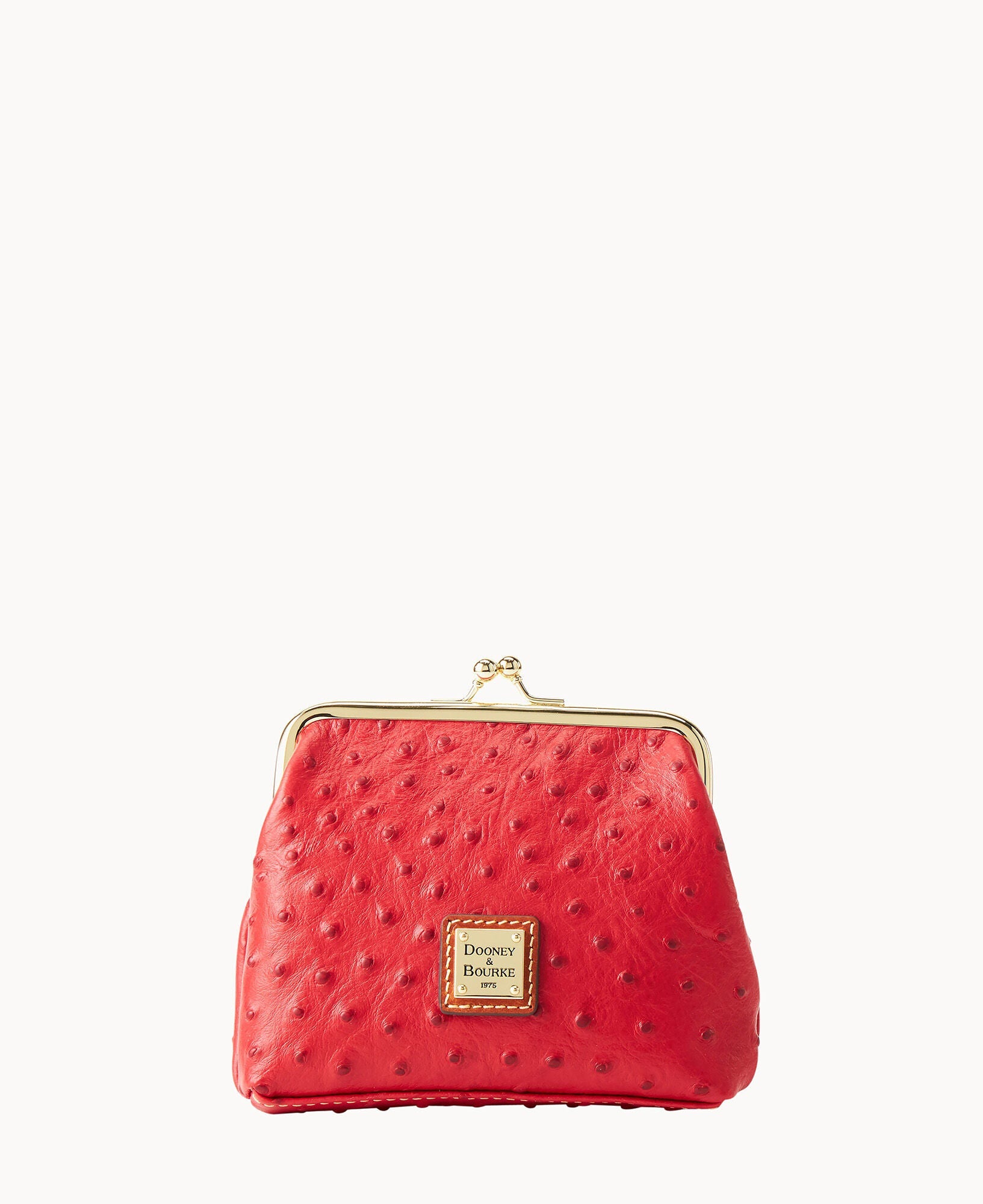 Ostrich Large Framed Purse