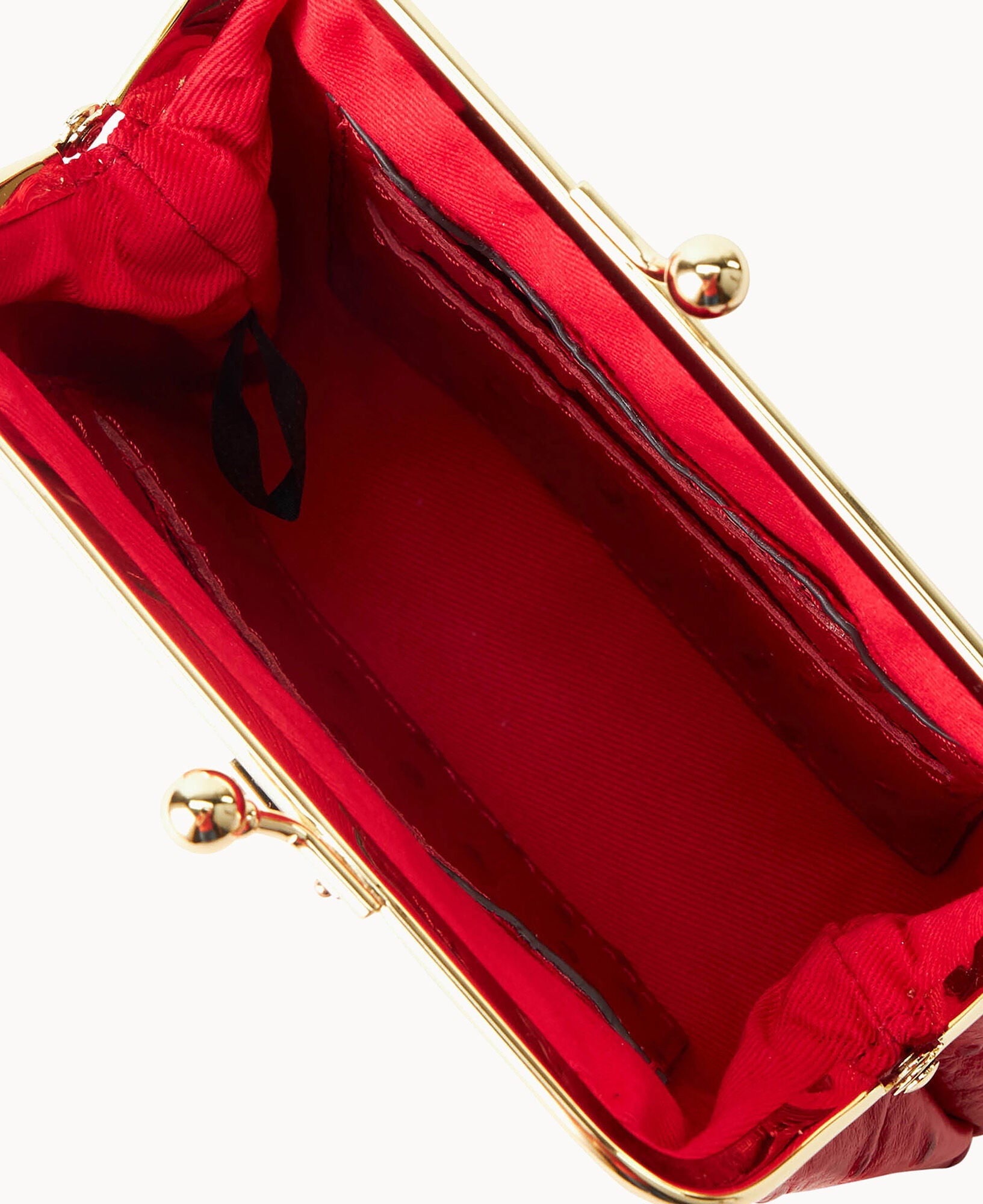 Ostrich Large Framed Purse