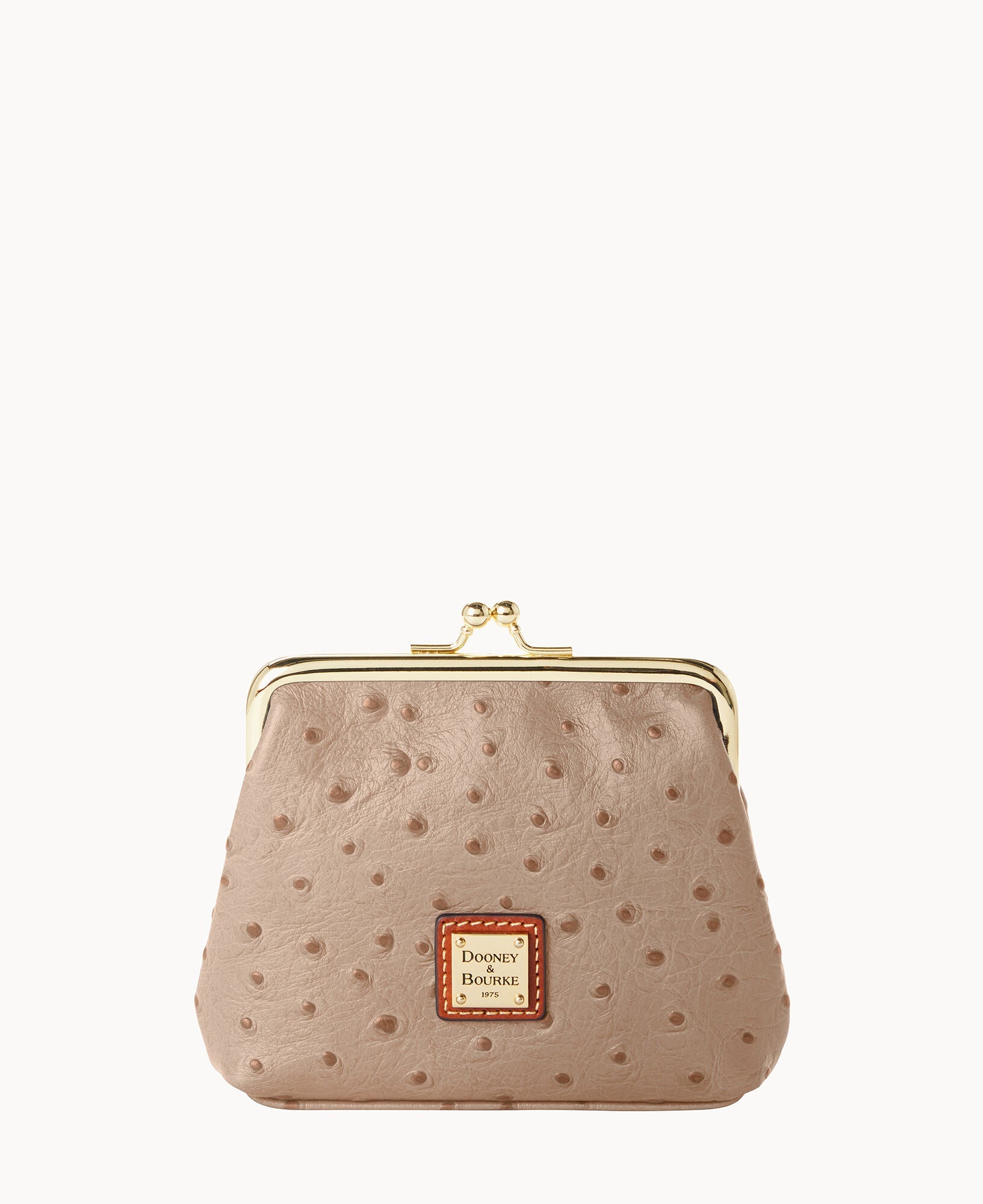 Ostrich Large Framed Purse