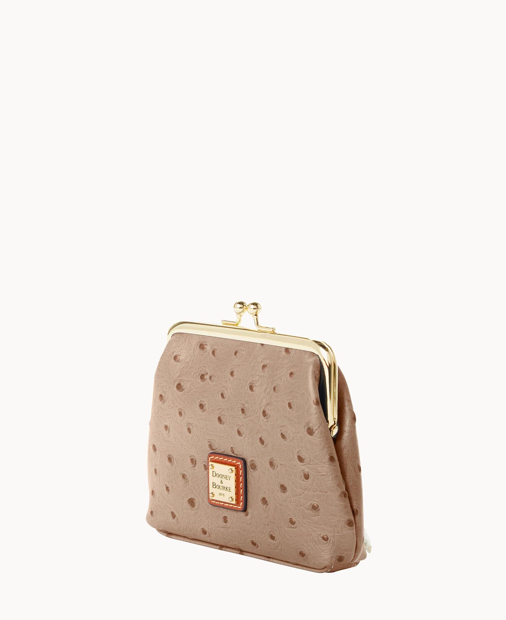 Ostrich Large Framed Purse