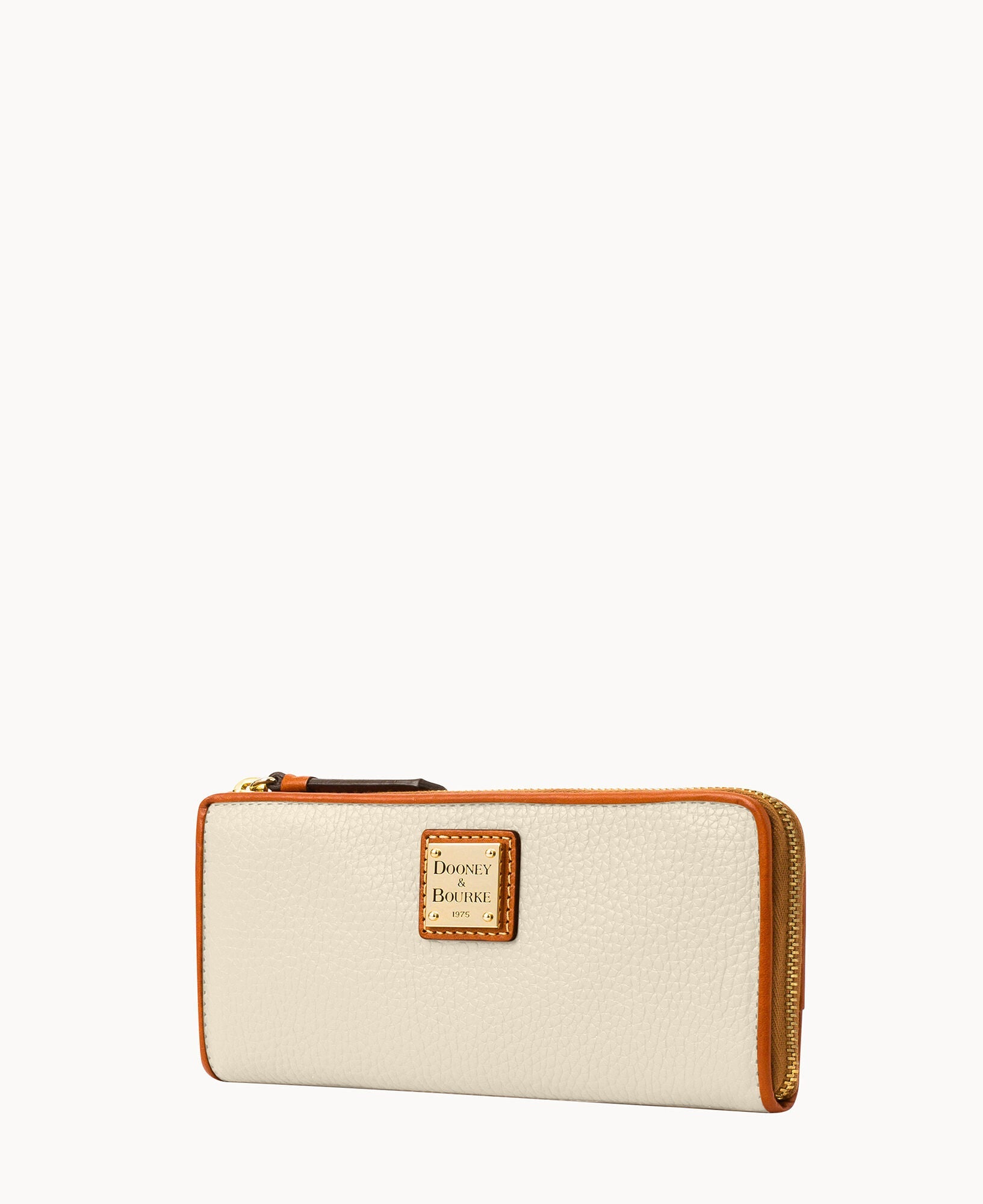 Pebble Grain Zip Clutch