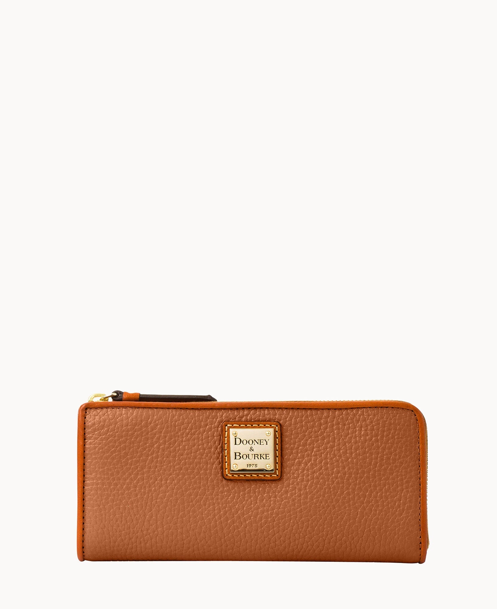 Pebble Grain Zip Clutch