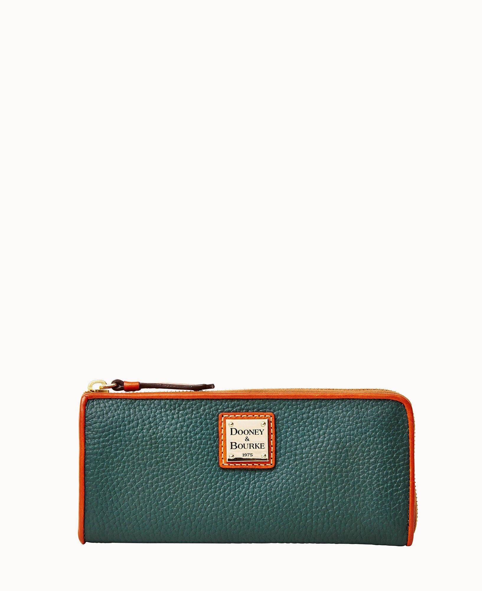 Pebble Grain Zip Clutch