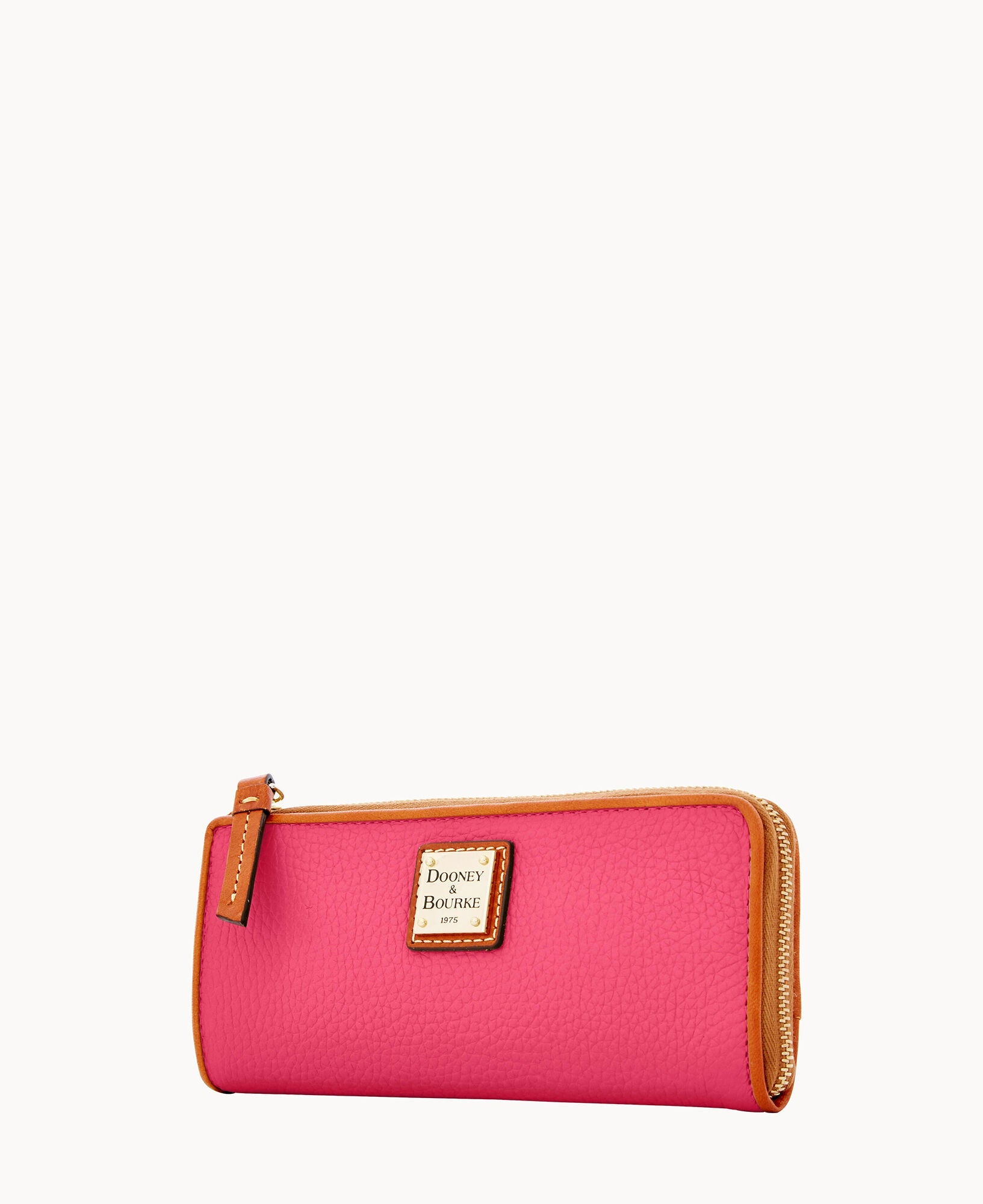 Pebble Grain Zip Clutch